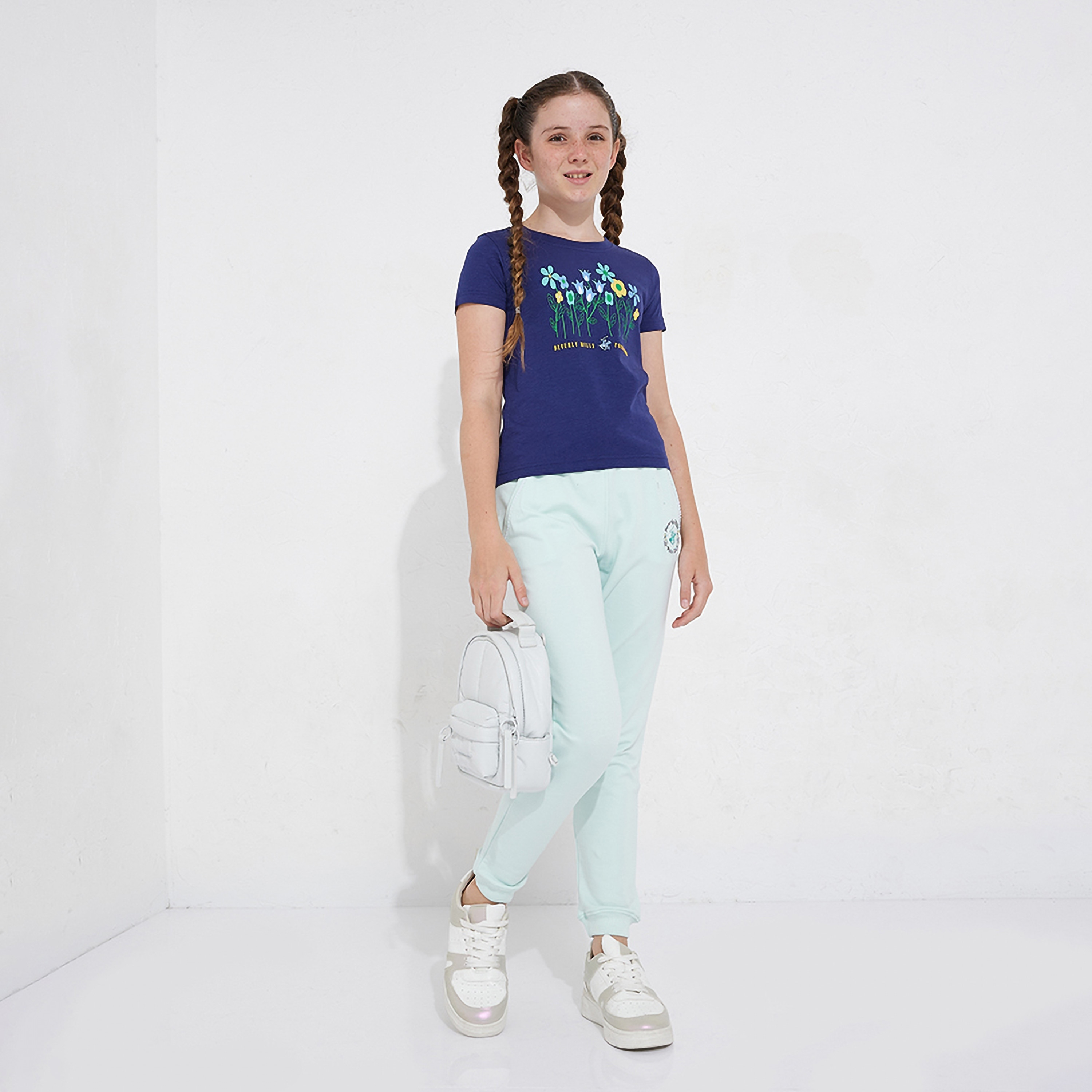 Beverly Hills Polo Club Floral Printed Short Sleeves T-Shirt-girls-clothing-tshirts-image-4