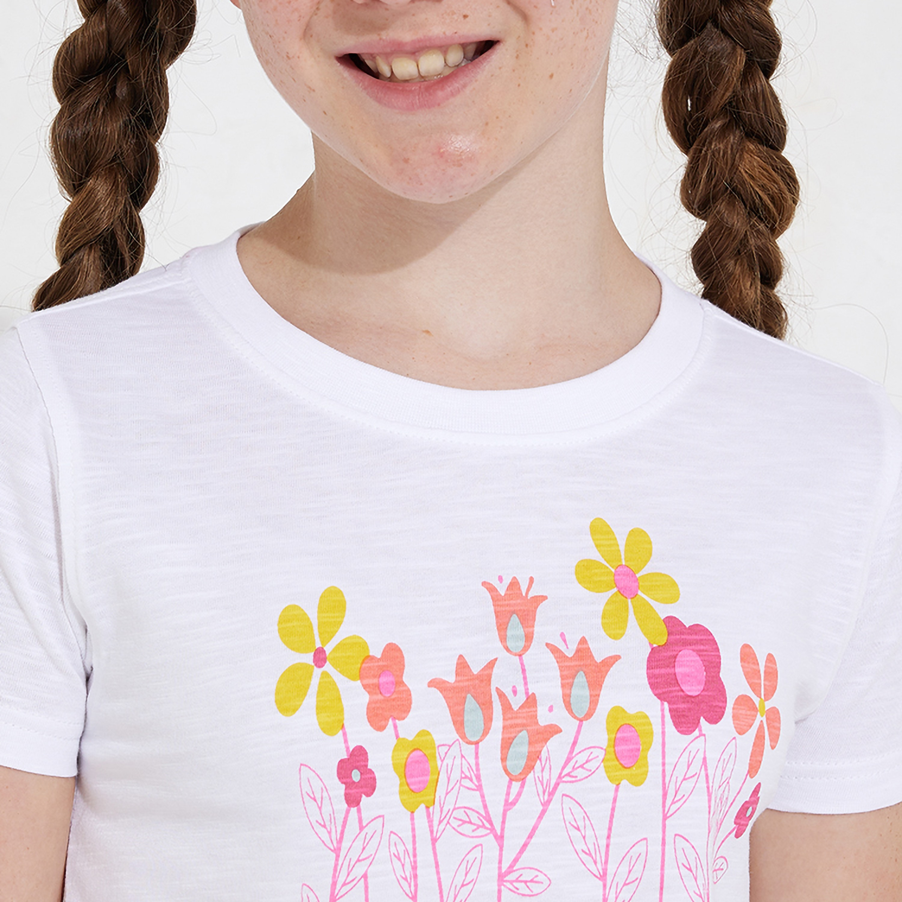 تيشيرت بأكمام قصيرة وطبعة زهور من بيفرلي هيلز بولو كلوب-girls-clothing-tshirts-image-7