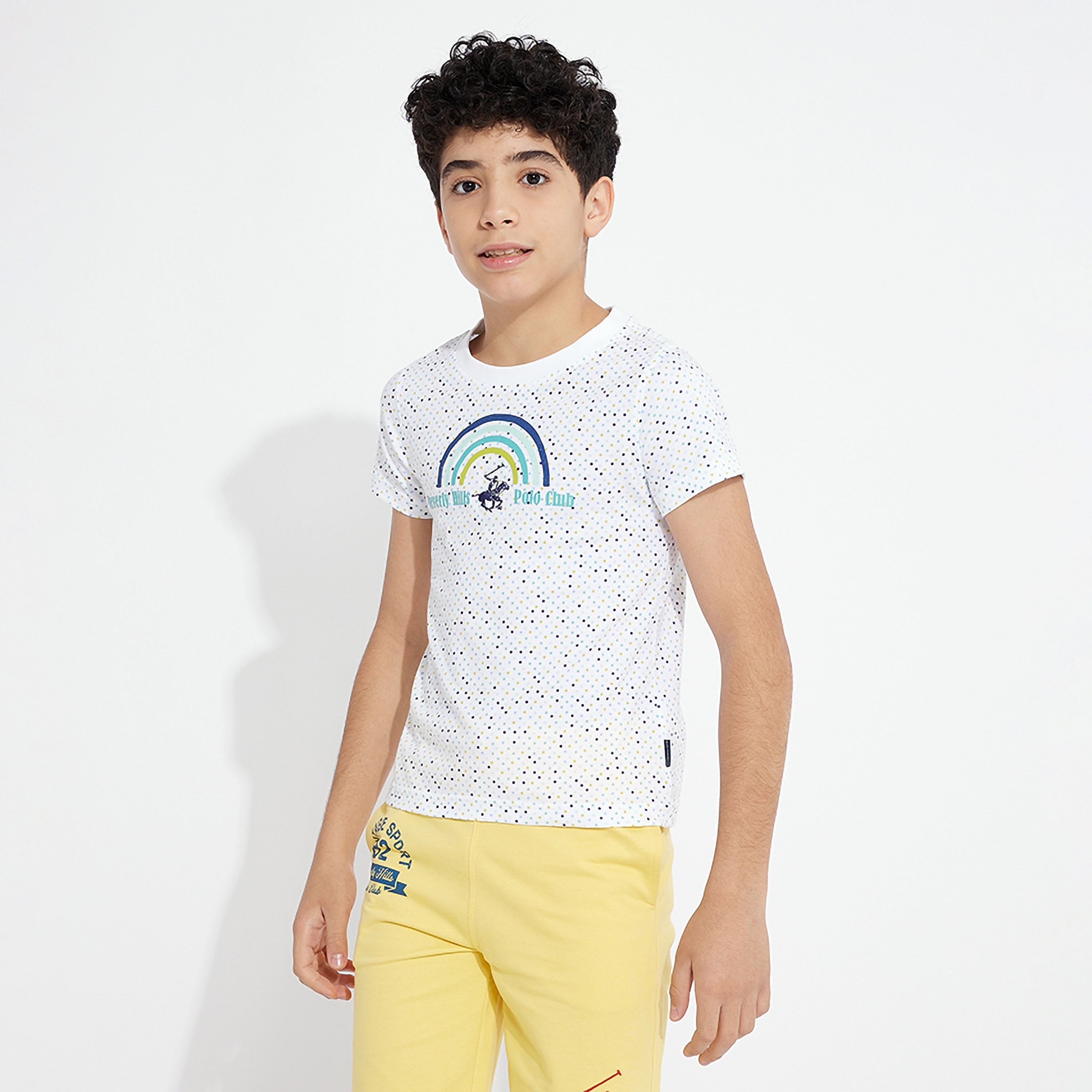 تي شيرت مطبوع بأكمام قصيرة من بيفرلي هيلز بولو كلوب-boys-clothing-tshirtsandpolos-image-1