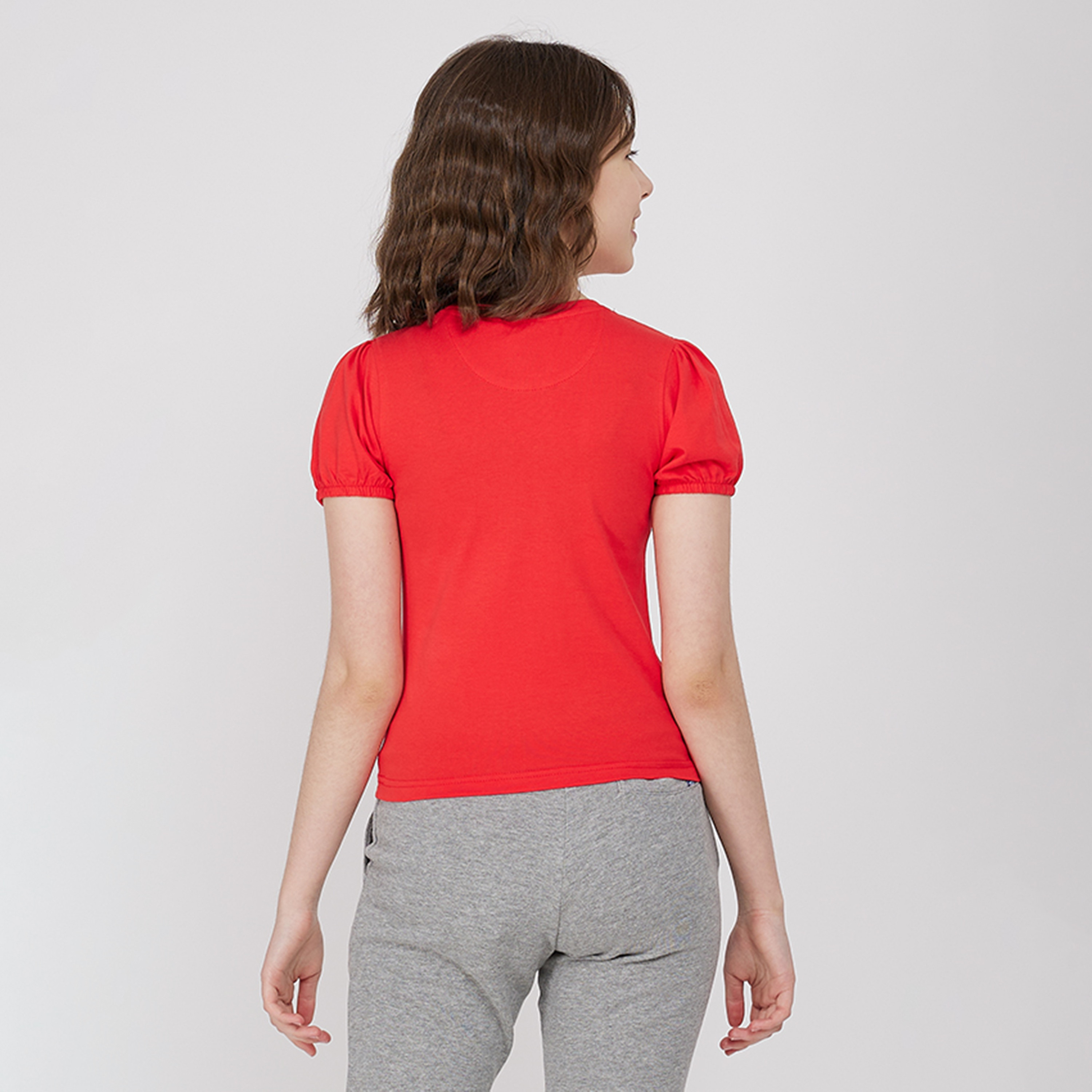 تيشيرت بياقة دائرية بتفاصيل شعار من القطن من بيفرلي هيلز بولو كلوب-girls-clothing-tshirts-image-4