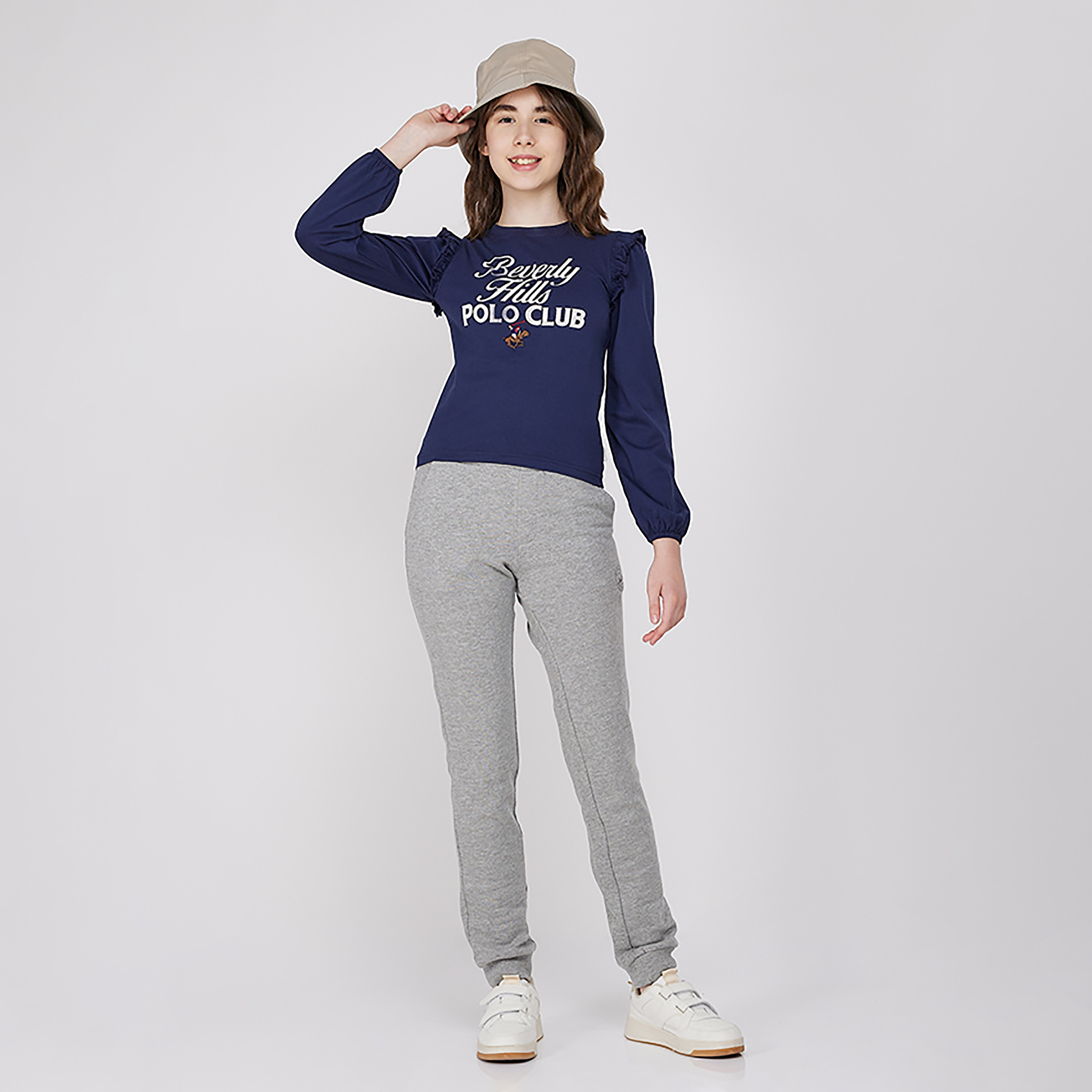 تي شيرت بولو محبوك مطبوع من بيفيرلي هيلز بولو كلوب-girls-clothing-tshirts-image-4