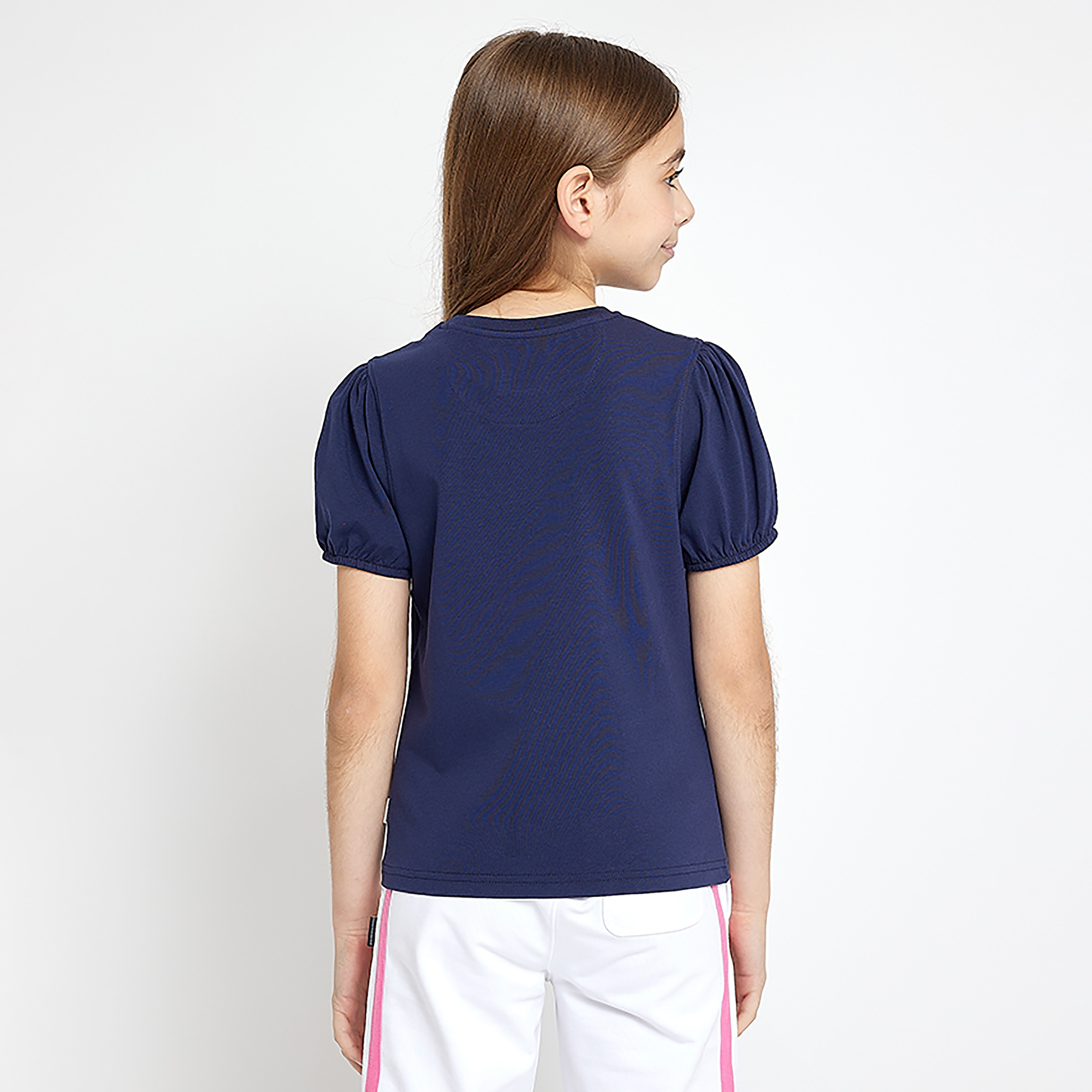 Beverly Hills Polo Club Floral Printed Short Sleeves T-Shirt-girls-clothing-tshirts-image-2