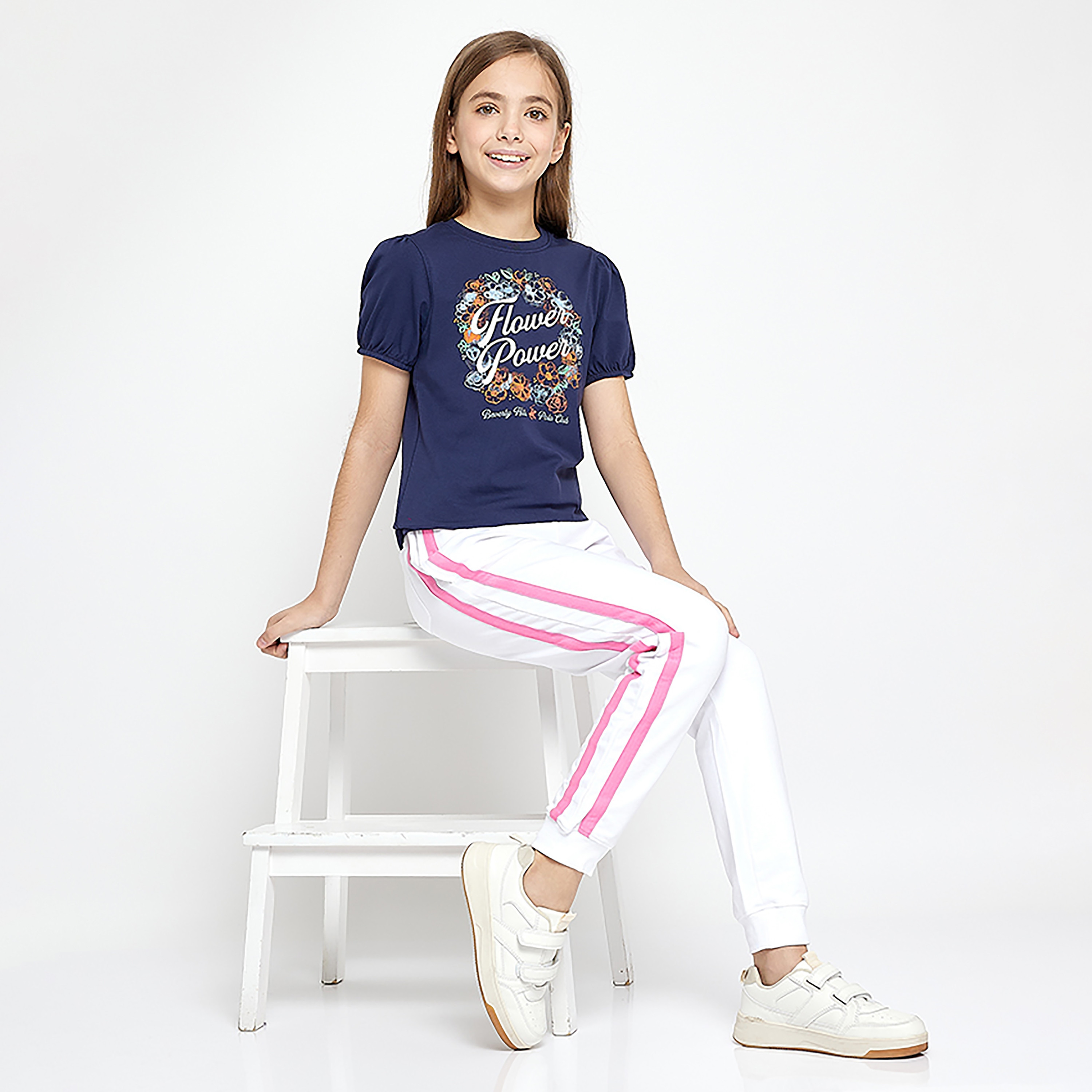 Beverly Hills Polo Club Floral Printed Short Sleeves T-Shirt-girls-clothing-tshirts-image-4