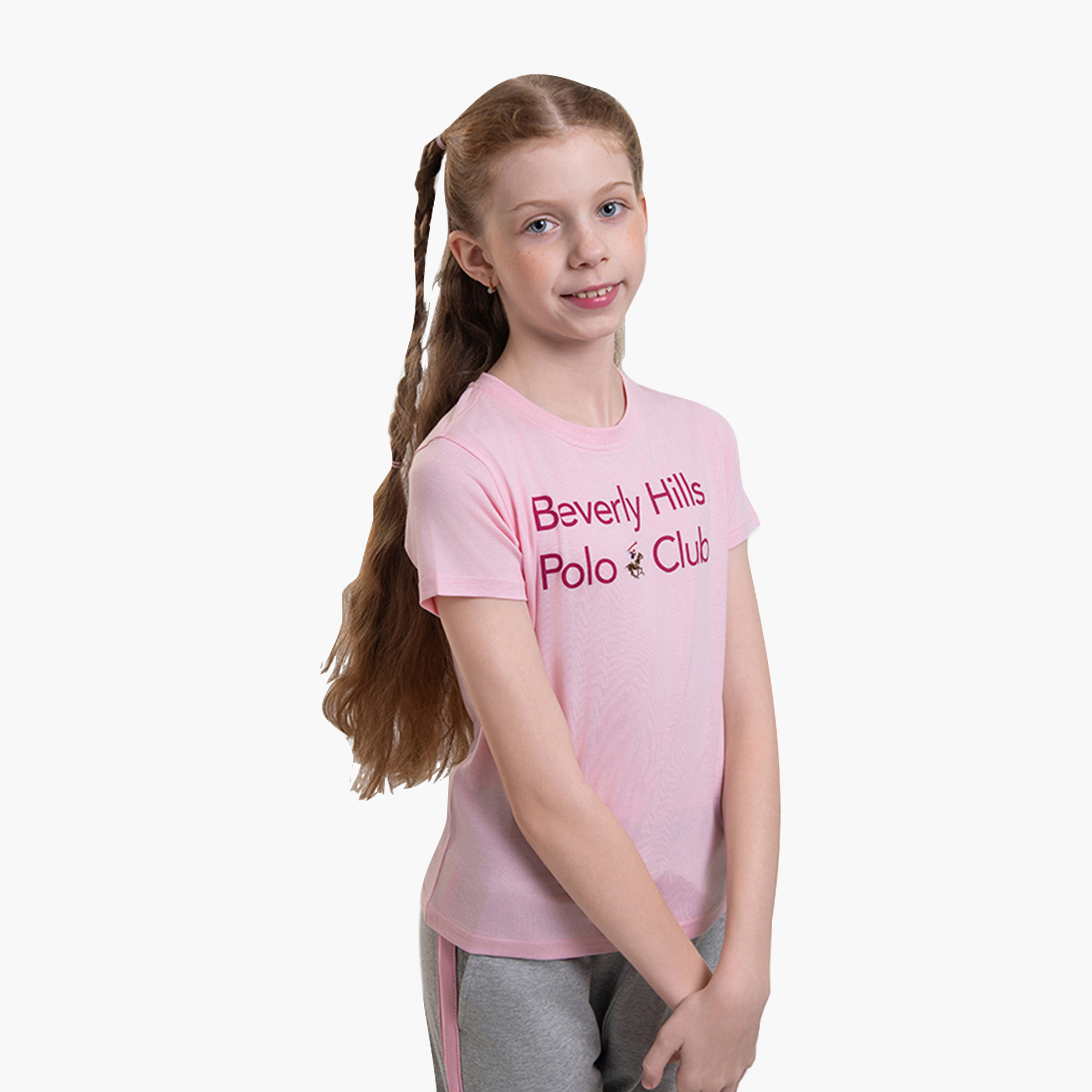 Beverly Hills Polo Club Graphic Cotton Short Sleeves T-Shirt-girls-clothing-tshirts-image-2