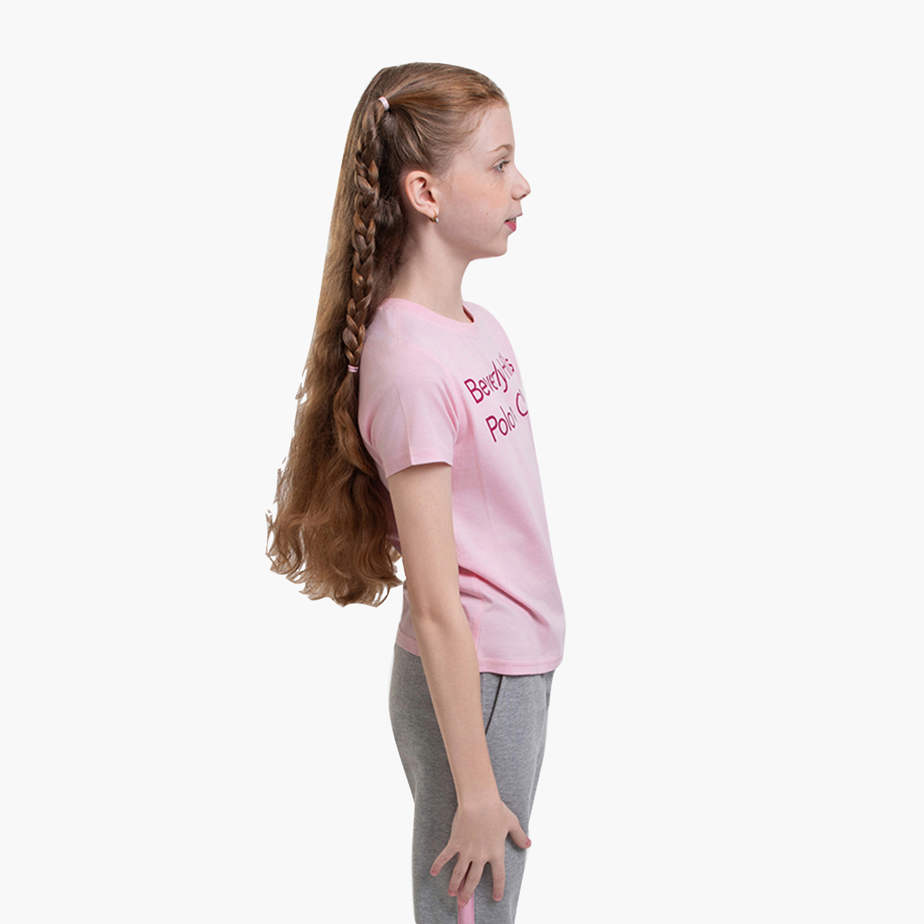 تي شيرت الجرافيكي بأكمام قصيرة من القطن من بيفرلي هيلز بولو كلوب-girls-clothing-tshirts-image-3