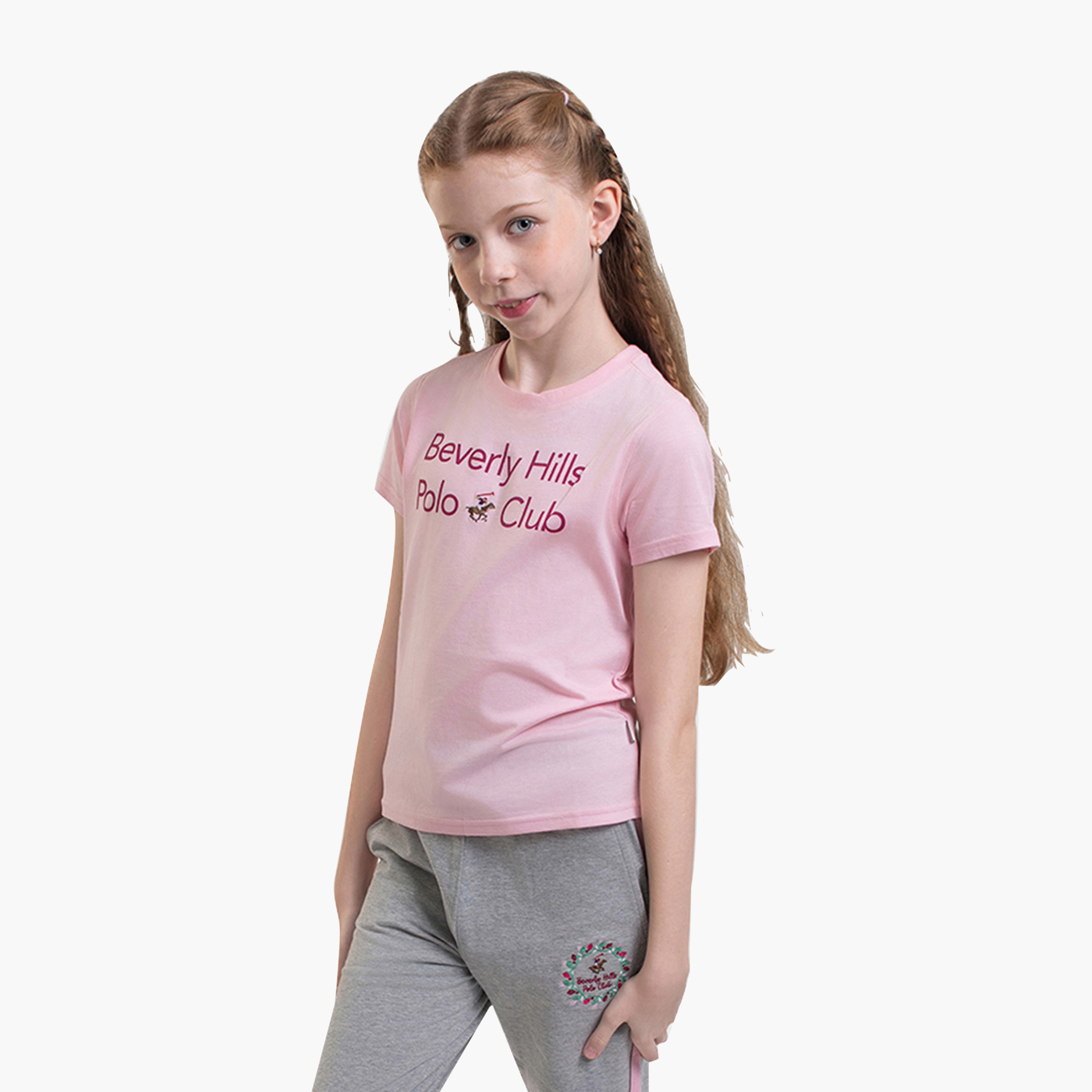 Beverly Hills Polo Club Graphic Cotton Short Sleeves T-Shirt-girls-clothing-tshirts-image-4