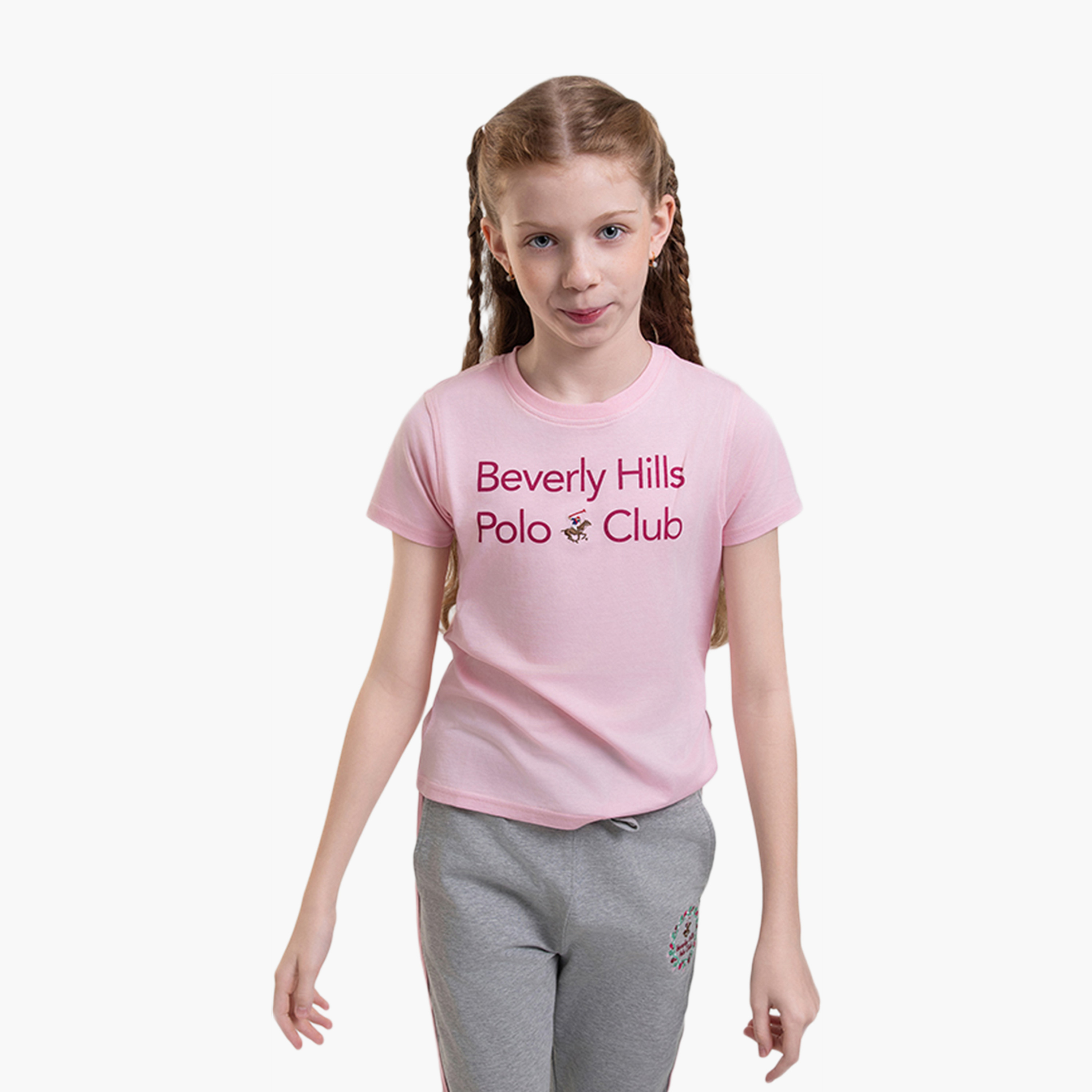 تيشيرت قطني مطبوع من بيفرلي هيلز بولو كلوب-girls-clothing-tshirts-image-1