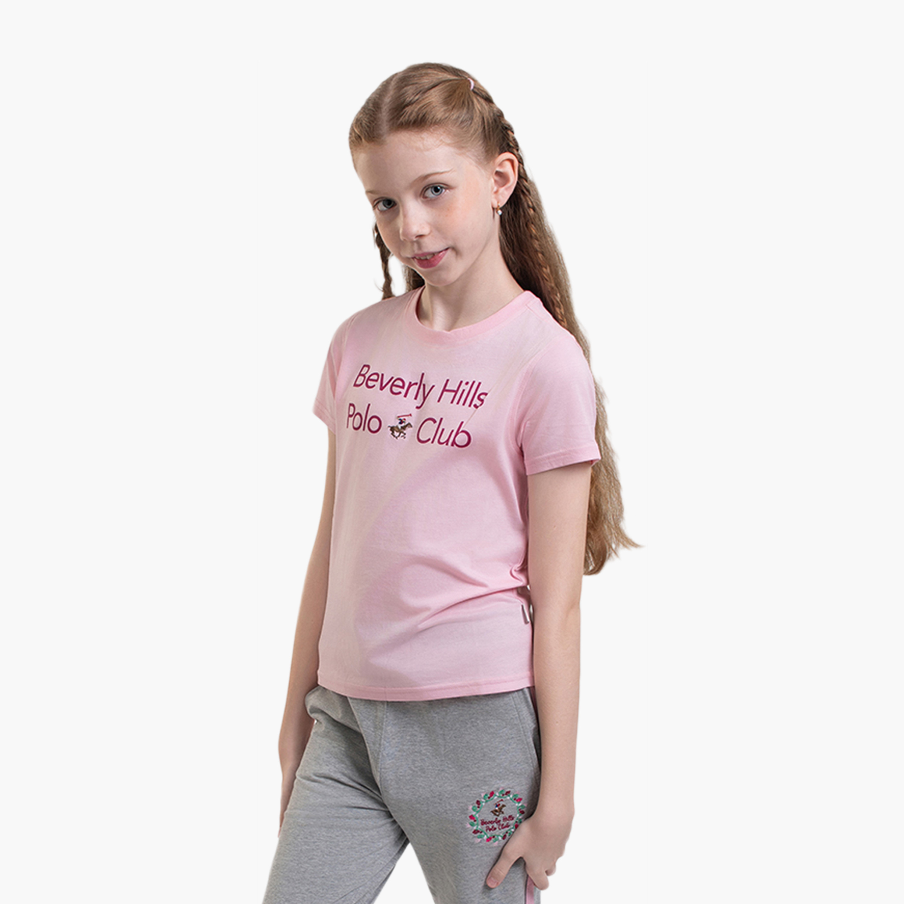 تيشيرت قطني مطبوع من بيفرلي هيلز بولو كلوب-girls-clothing-tshirts-image-2