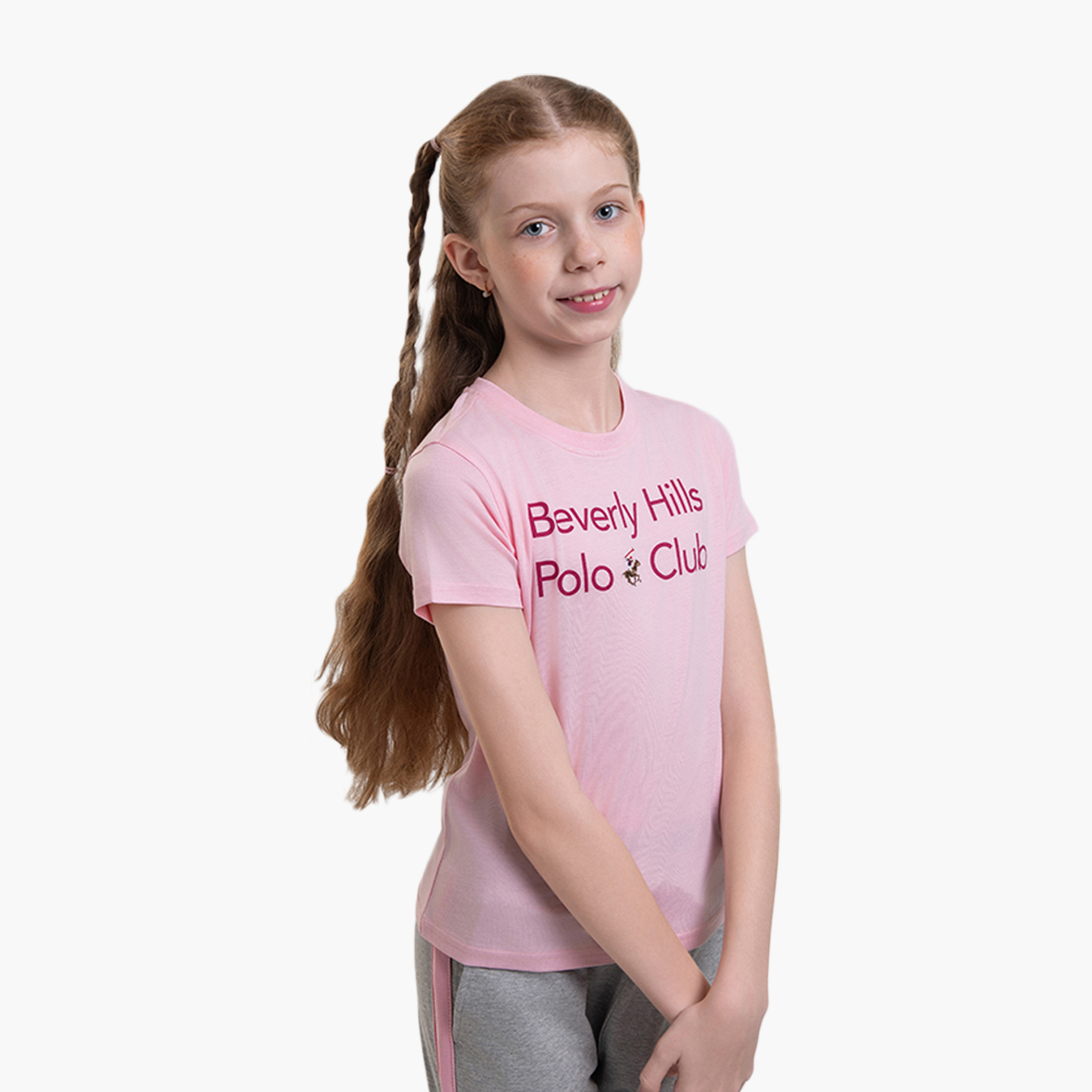 تيشيرت قطني مطبوع من بيفرلي هيلز بولو كلوب-girls-clothing-tshirts-image-3