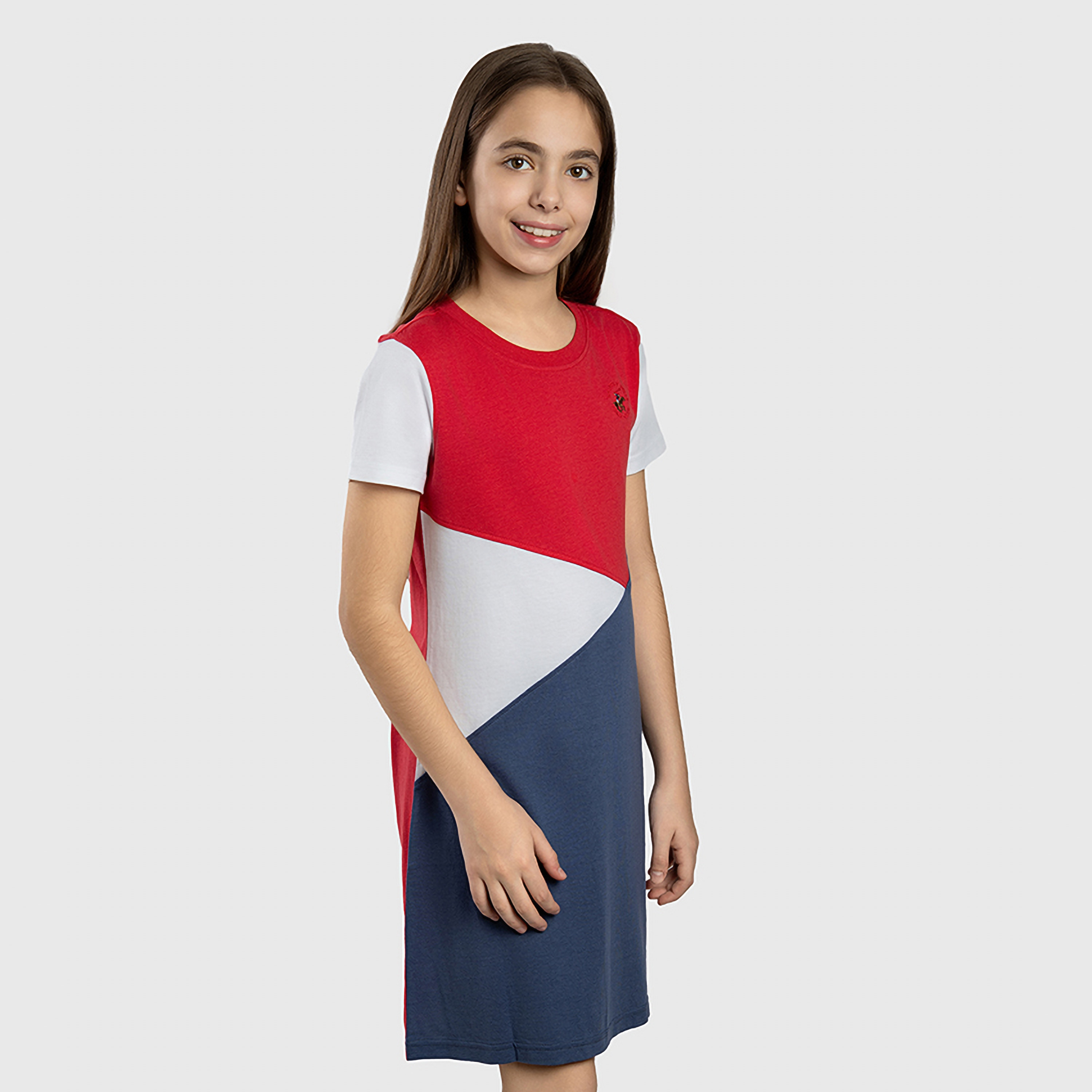 فستان ملون بأكمام قصيرة من بيفرلي هيلز بولو كلوب-girls-clothing-dressesandjumpsuits-image-2
