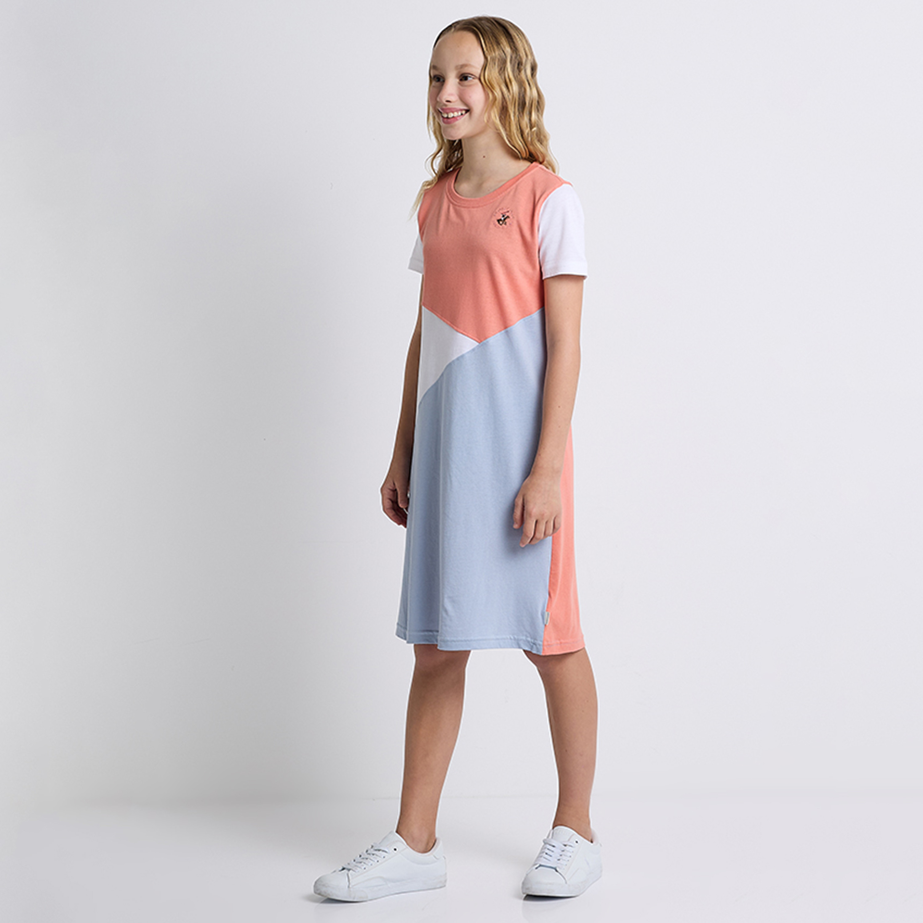 Beverly Hills Polo Club Cotton Colour Block Midi Dress-girls-clothing-dressesandjumpsuits-image-2