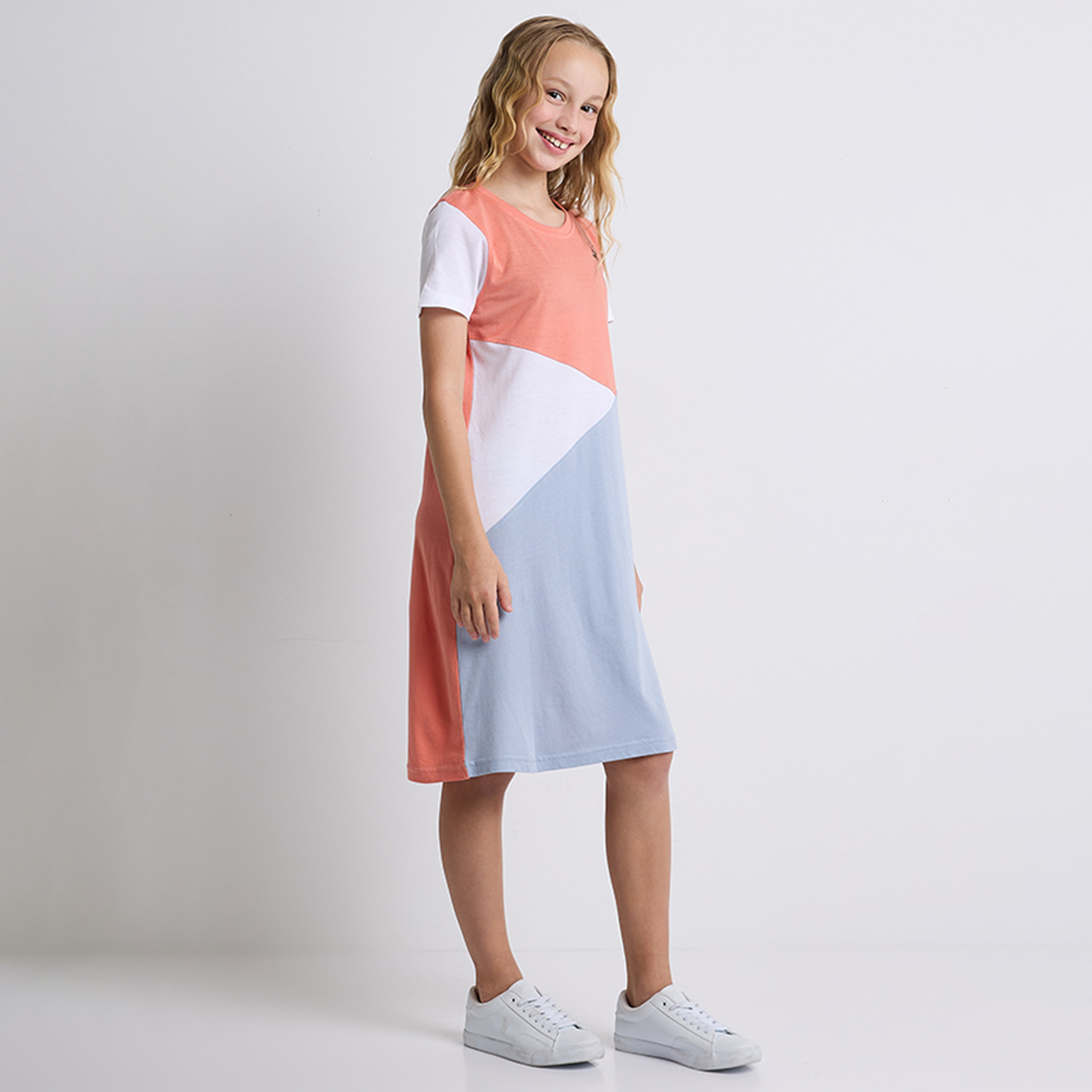 Beverly Hills Polo Club Cotton Colour Block Midi Dress-girls-clothing-dressesandjumpsuits-image-3