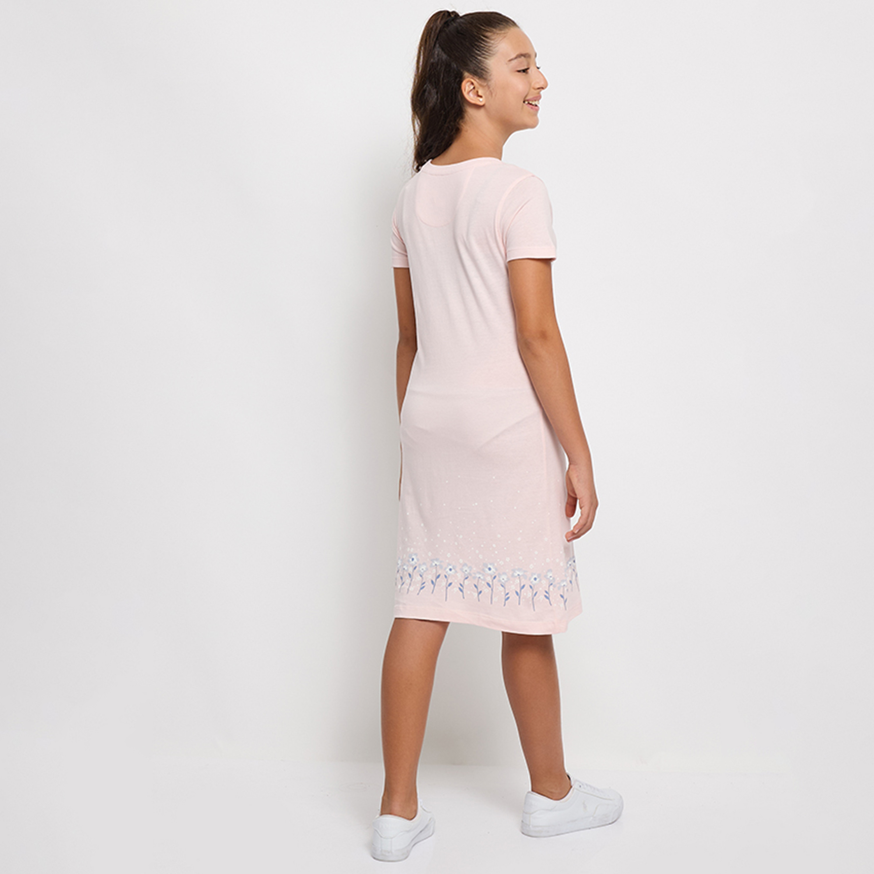 فستان ميدي سادة من القطن من بيفرلي هيلز بولو كلوب-girls-clothing-dressesandjumpsuits-image-4