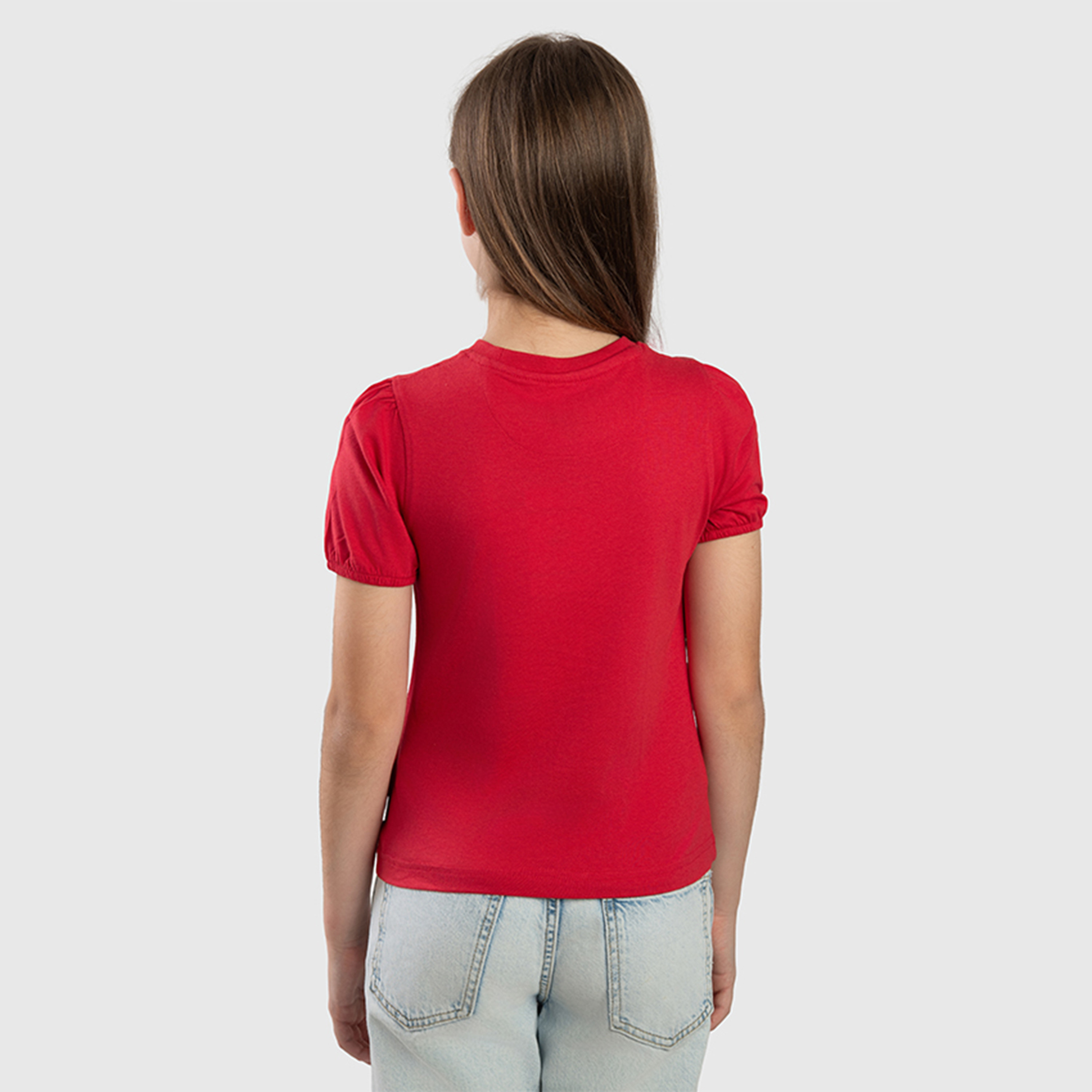 تيشيرت بياقة دائرية بتفاصيل شعار من القطن من بيفرلي هيلز بولو كلوب-girls-clothing-tshirts-image-4