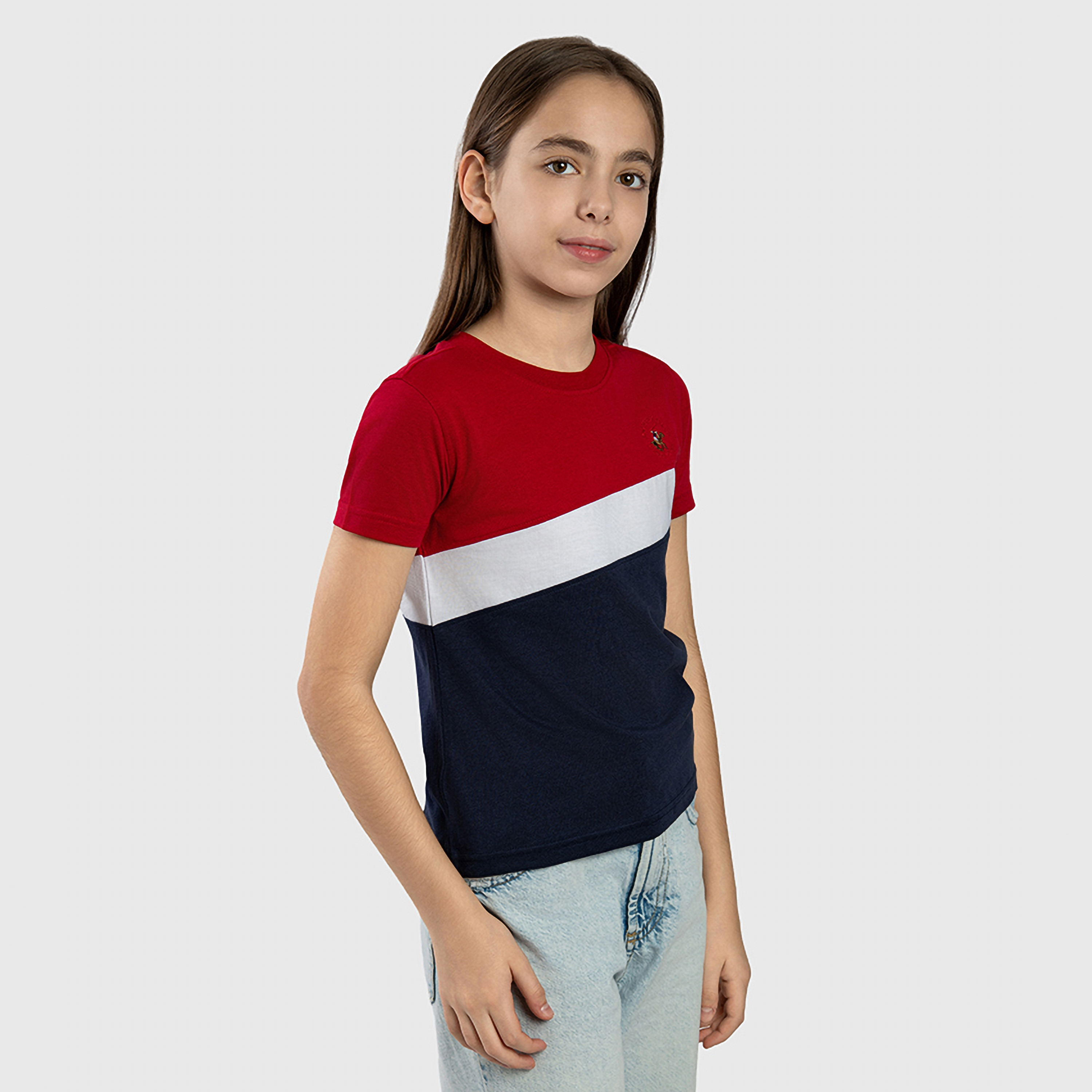 تي شيرت ملون باكمام قصيرة من بيفرلي هيلز بولو كلوب-girls-clothing-tshirts-image-2