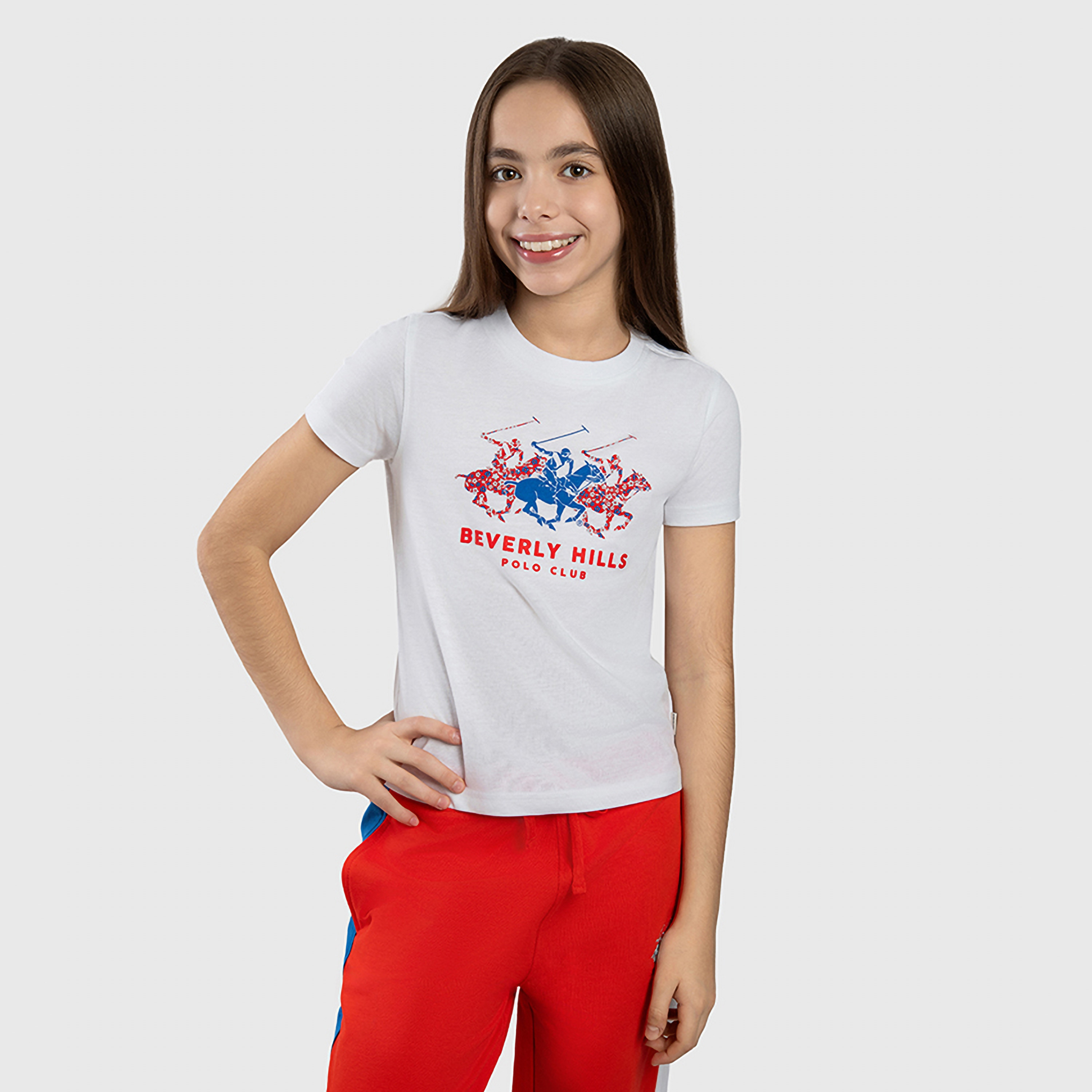 تي شيرت مطبوع بأكمام قصيرة من بيفرلي هيلز بولو كلوب-girls-clothing-tshirts-image-1