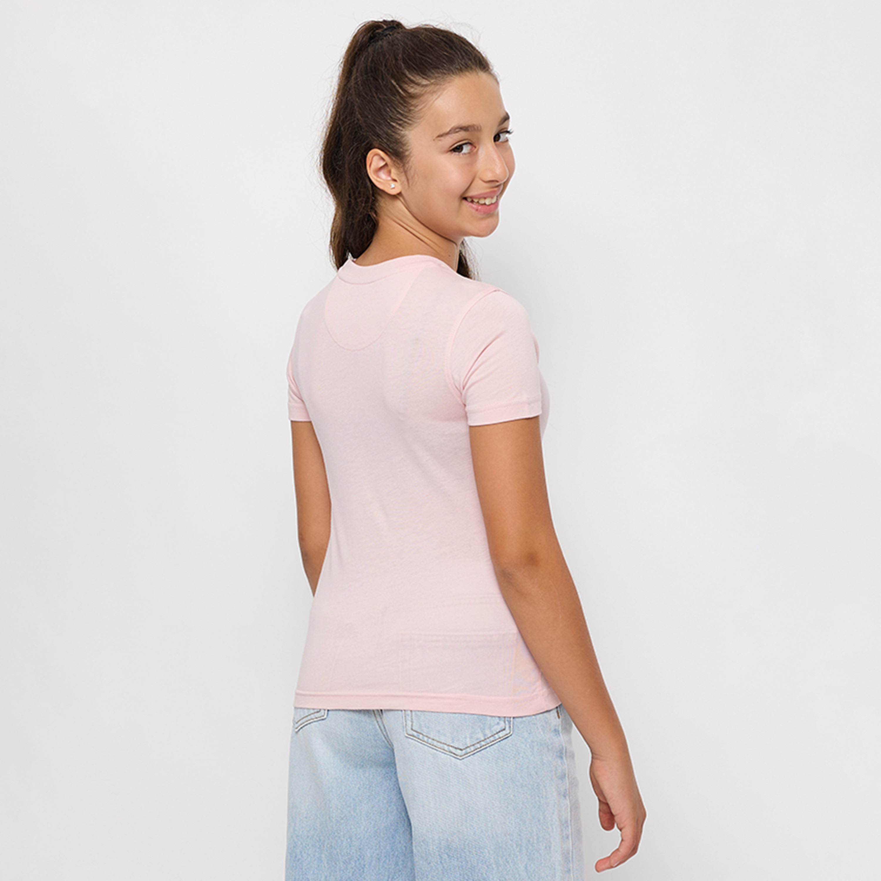 Beverly Hills Polo Club Cotton Printed Round Neck T-Shirt-girls-clothing-tshirts-image-4