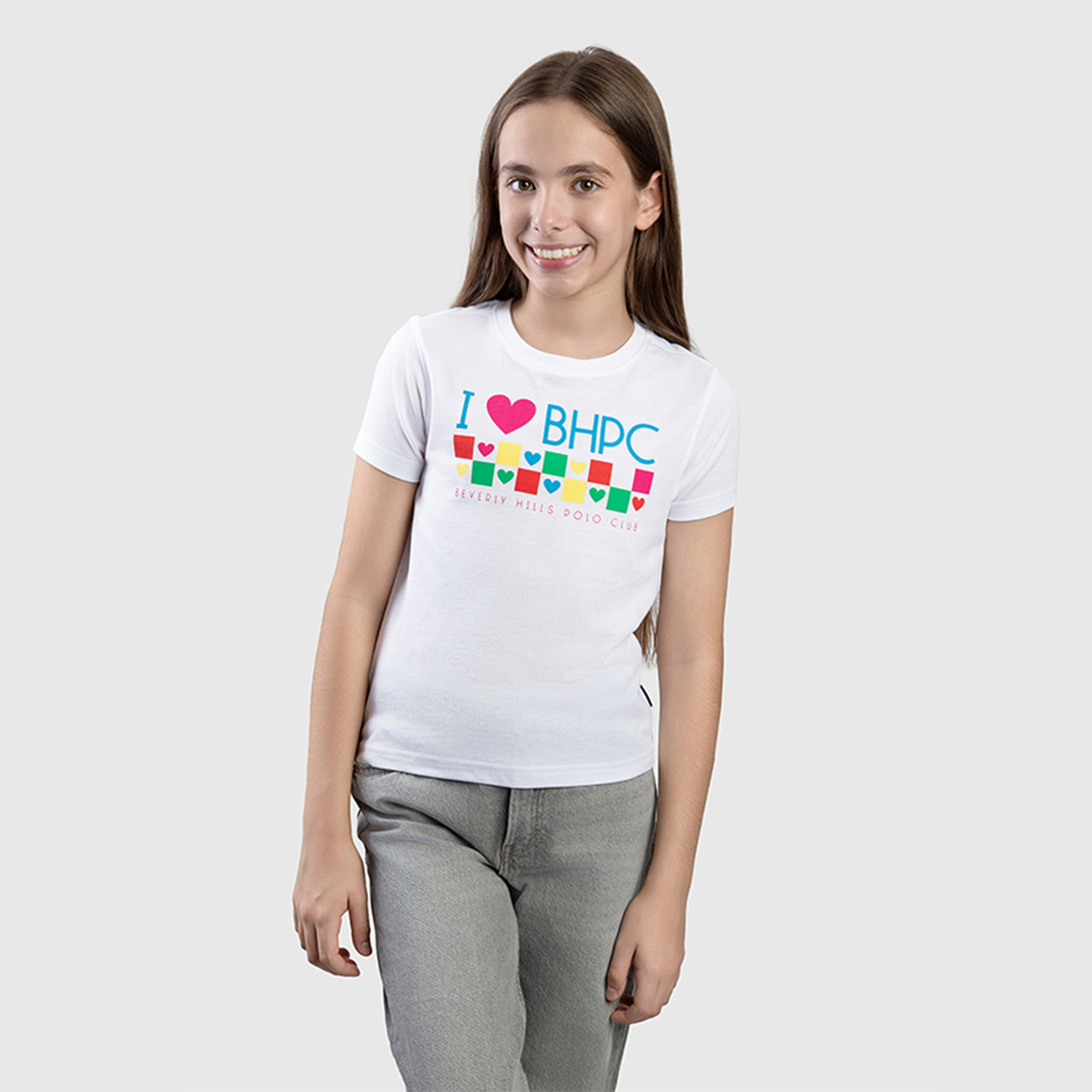 Beverly Hills Polo Club Cotton Printed Round Neck T-Shirt-girls-clothing-tshirts-image-1