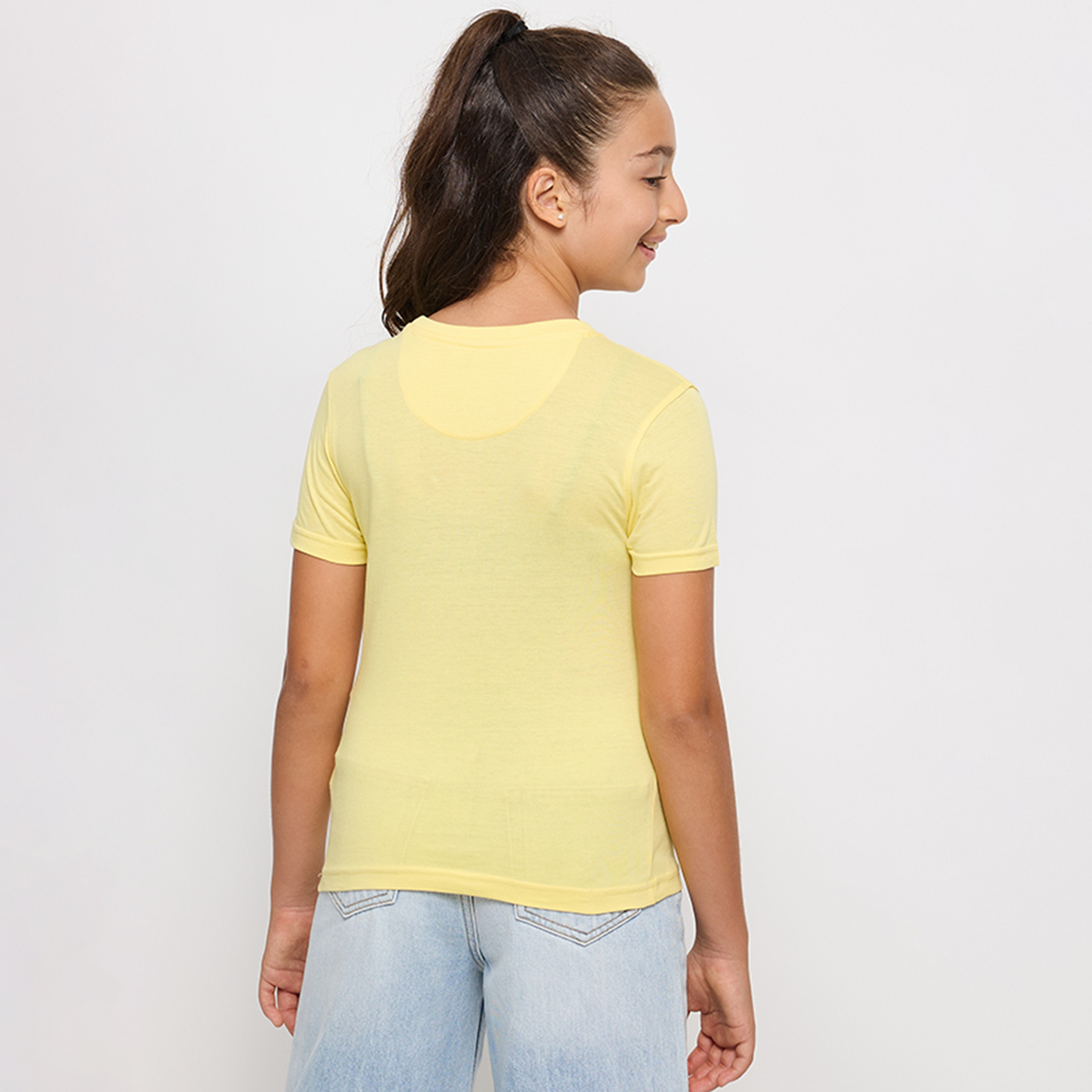 تيشيرت بياقة دائرية بتفاصيل شعار من القطن من بيفرلي هيلز بولو كلوب-girls-clothing-tshirts-image-4