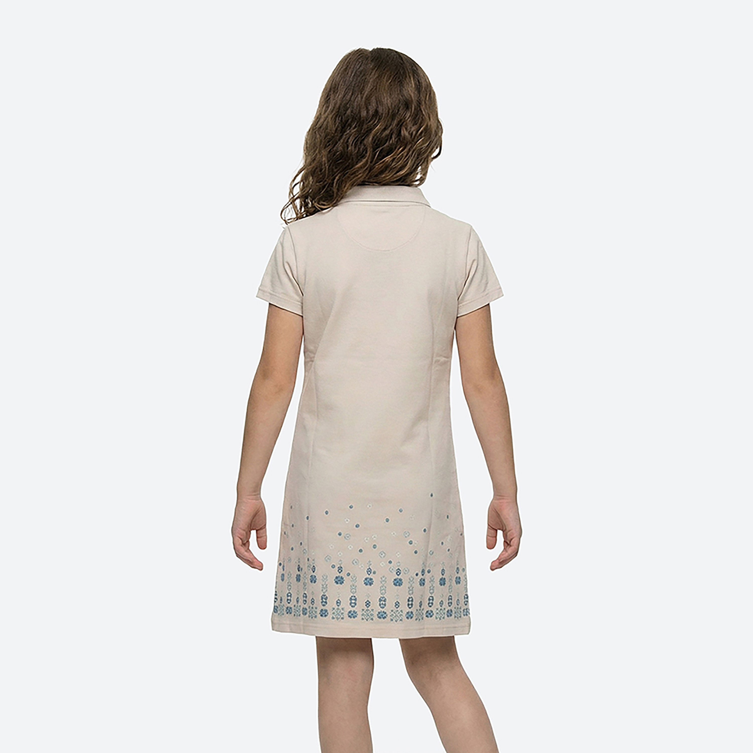 Beverly Hills Polo Club Short Sleeves Collared Printed Dress-girls-clothing-dressesandjumpsuits-image-3