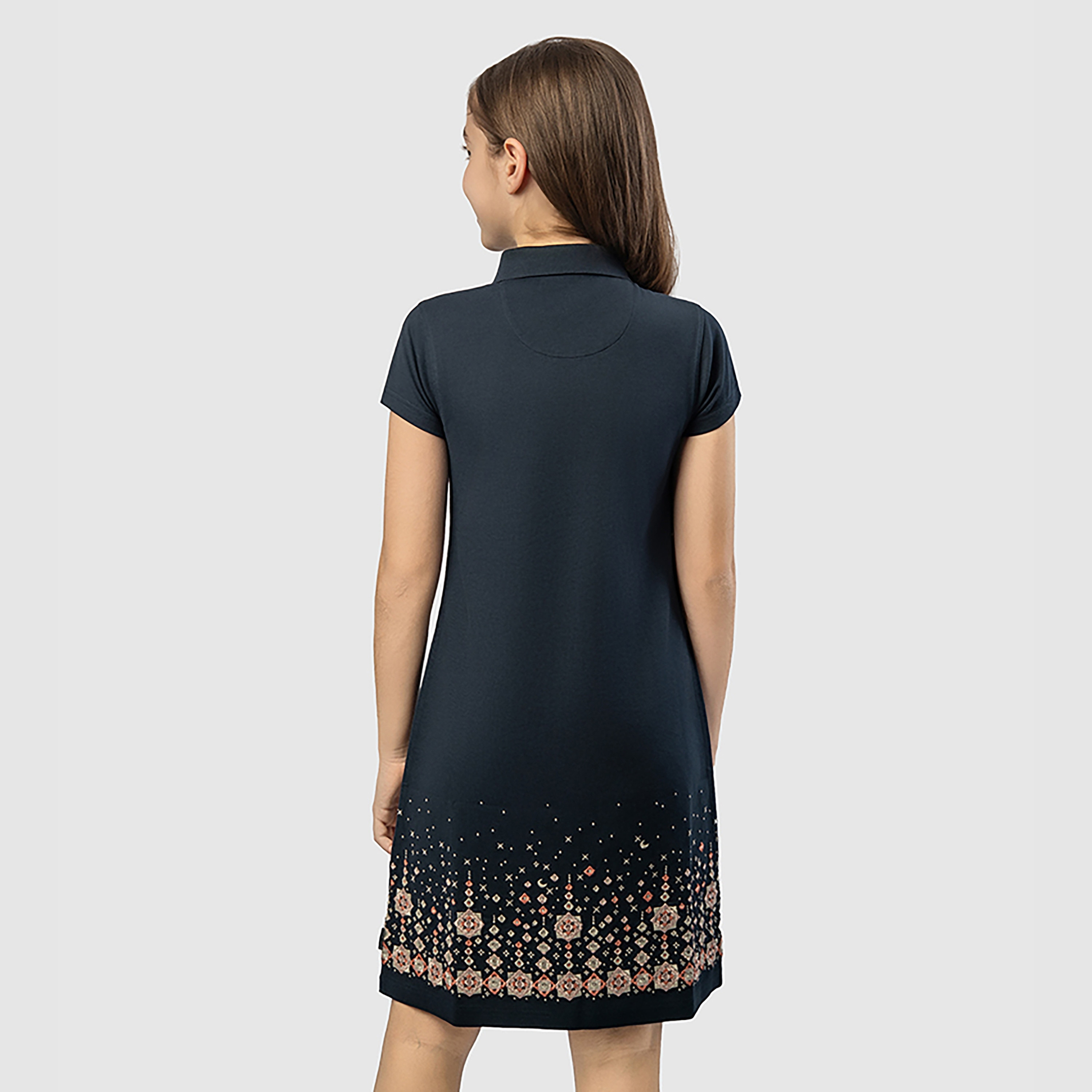 فستان مطبوع بأكمام قصيرة من بيفرلي هيلز بولو كلوب-girls-clothing-dressesandjumpsuits-image-4