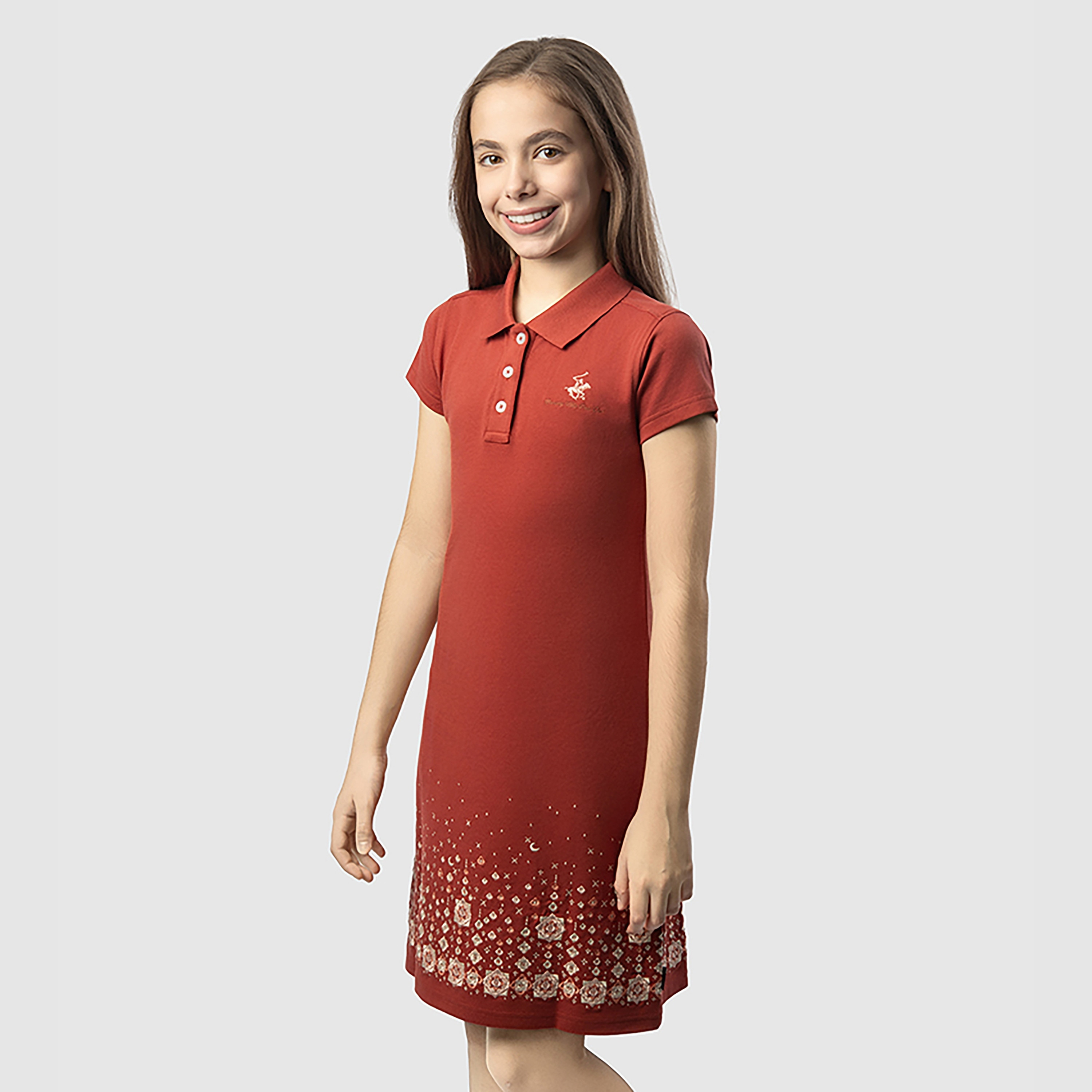 Beverly Hills Polo Club Printed Short Sleeves Dress-girls-clothing-dressesandjumpsuits-image-11