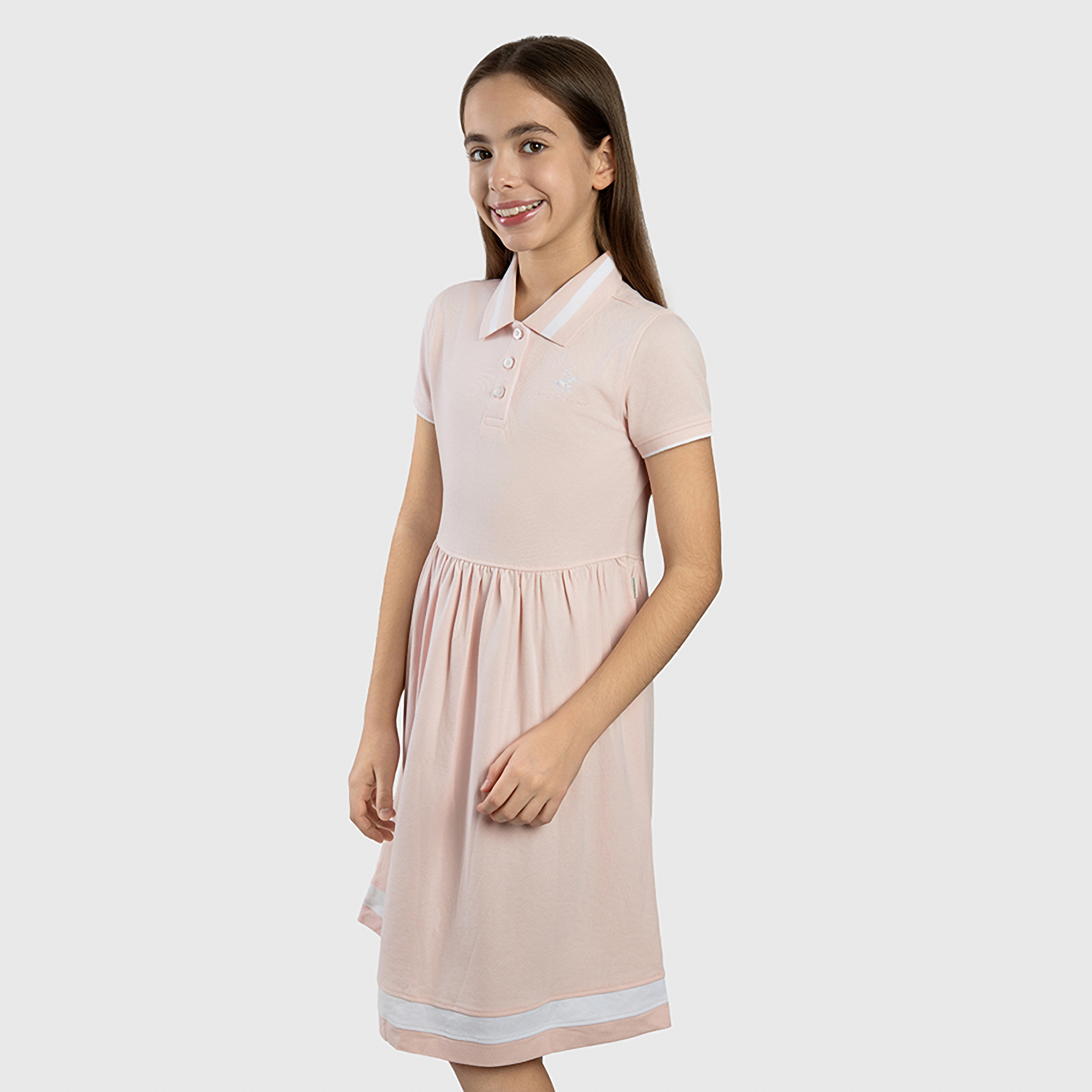 Beverly Hills Polo Club Solid Short Sleeves Dress-girls-clothing-dressesandjumpsuits-image-3