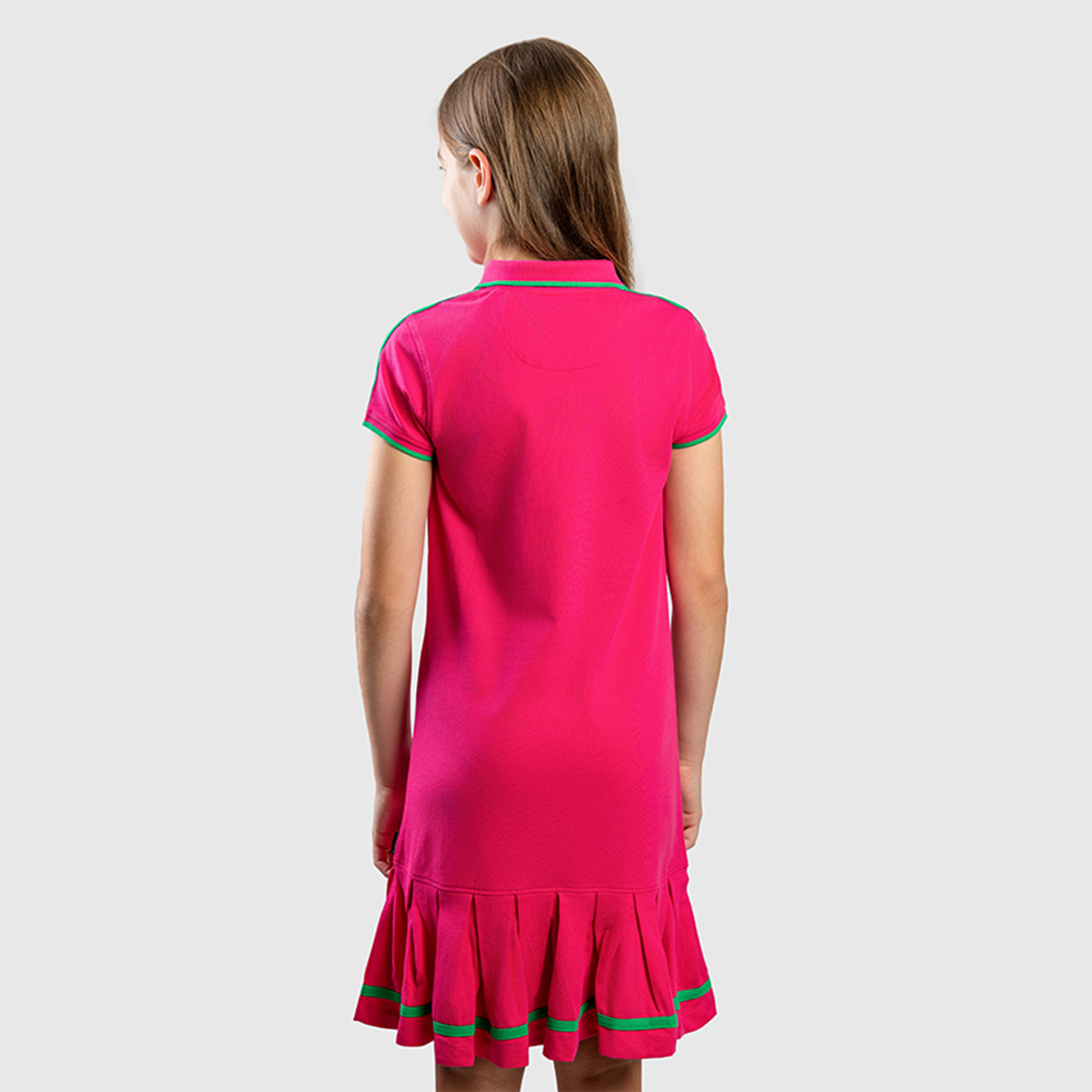 Beverly Hills Polo Club Cotton Solid Mini Dress-girls-clothing-dressesandjumpsuits-image-4