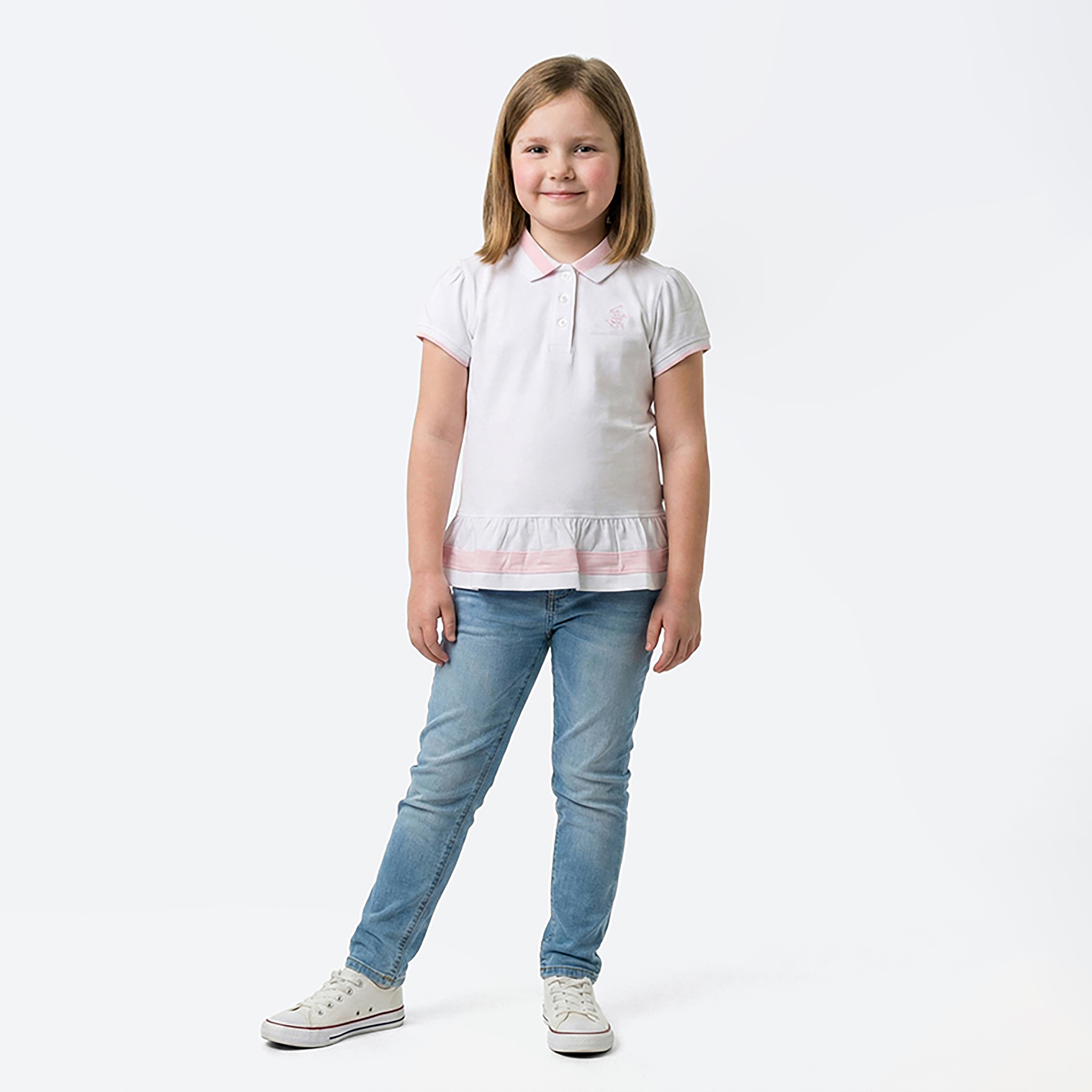 Beverly Hills Polo Club Solid Cotton Short Sleeves Collared Top-girls-clothing-blousesandshirts-image-4