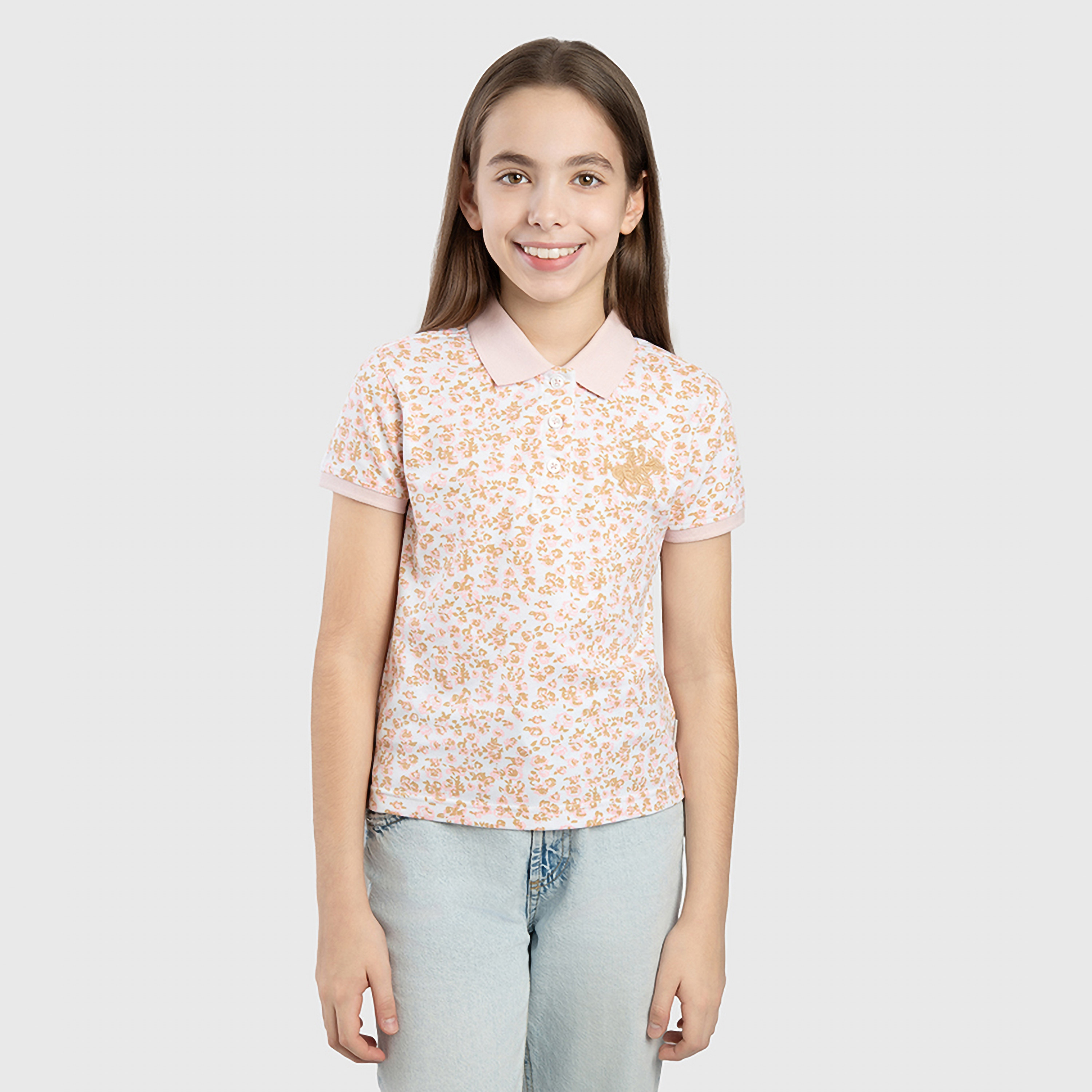 Beverly Hills Polo Club Printed Short Sleeves T-Shirt-girls-clothing-tshirts-image-1