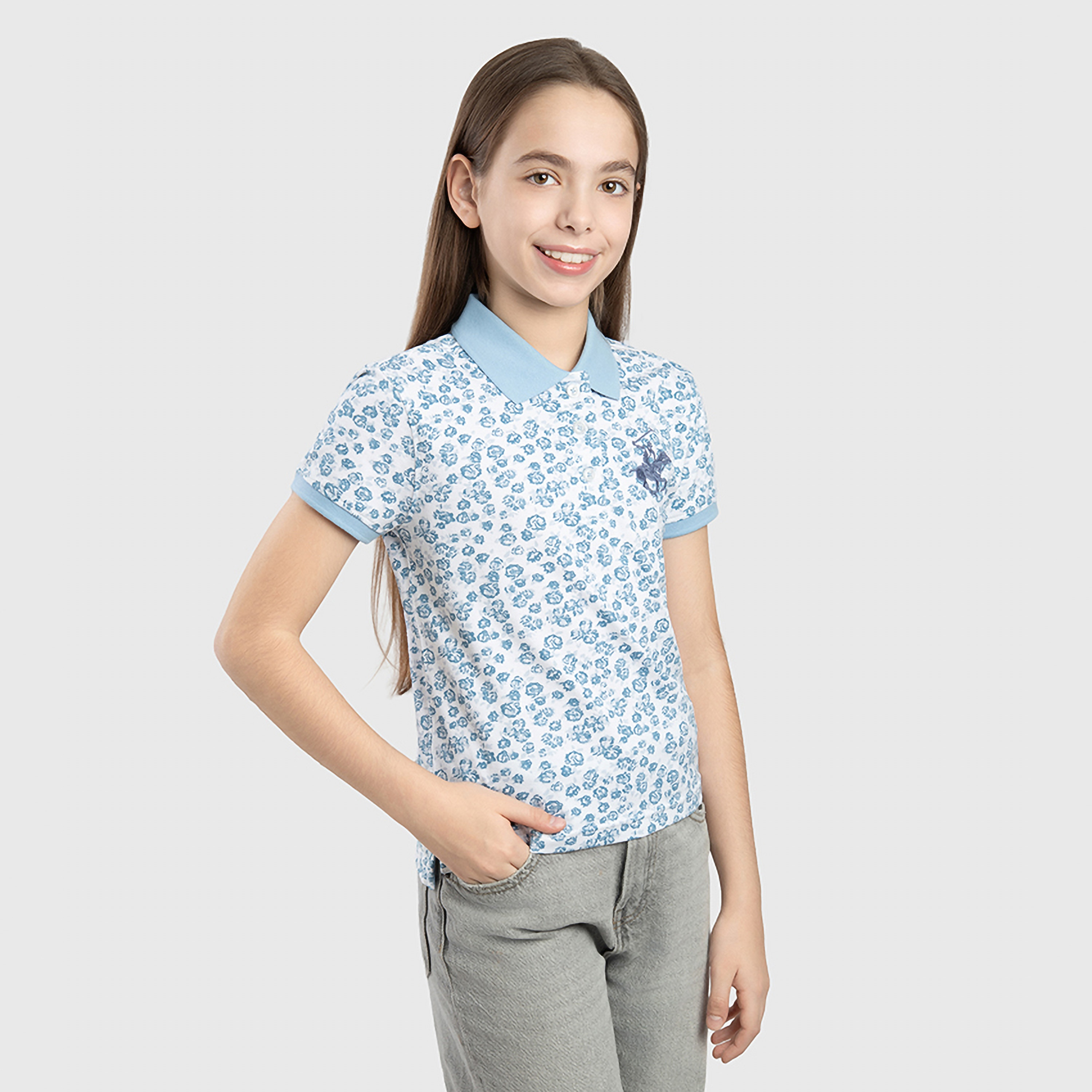 Beverly Hills Polo Club Printed Short Sleeves T-Shirt-girls-clothing-tshirts-image-2