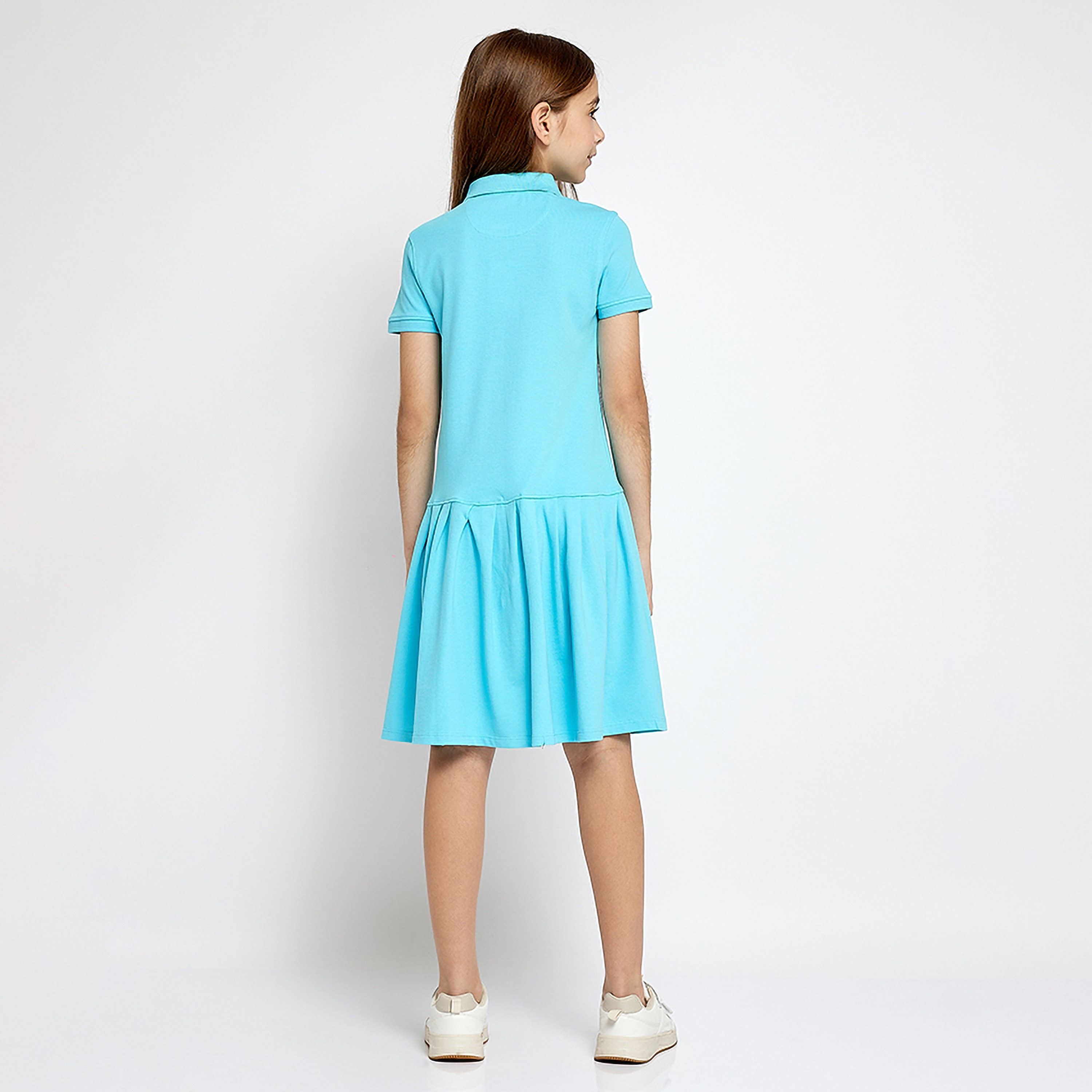 Beverly Hills Polo Club Short Sleeves Knee Length Dress-girls-clothing-dressesandjumpsuits-image-2