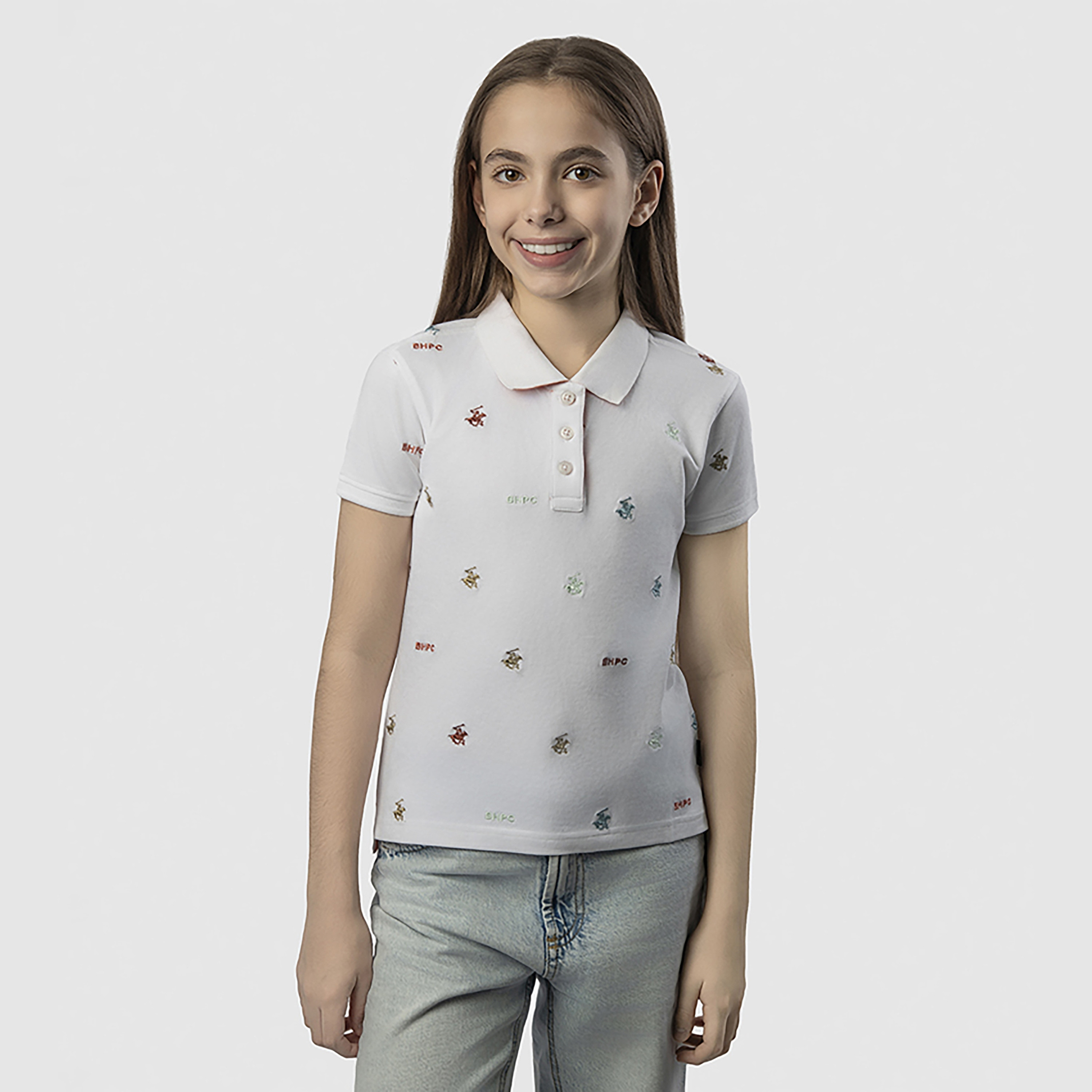 تي شيرت مطبوع بأكمام قصيرة من بيفرلي هيلز بولو كلوب-girls-clothing-tshirts-image-1