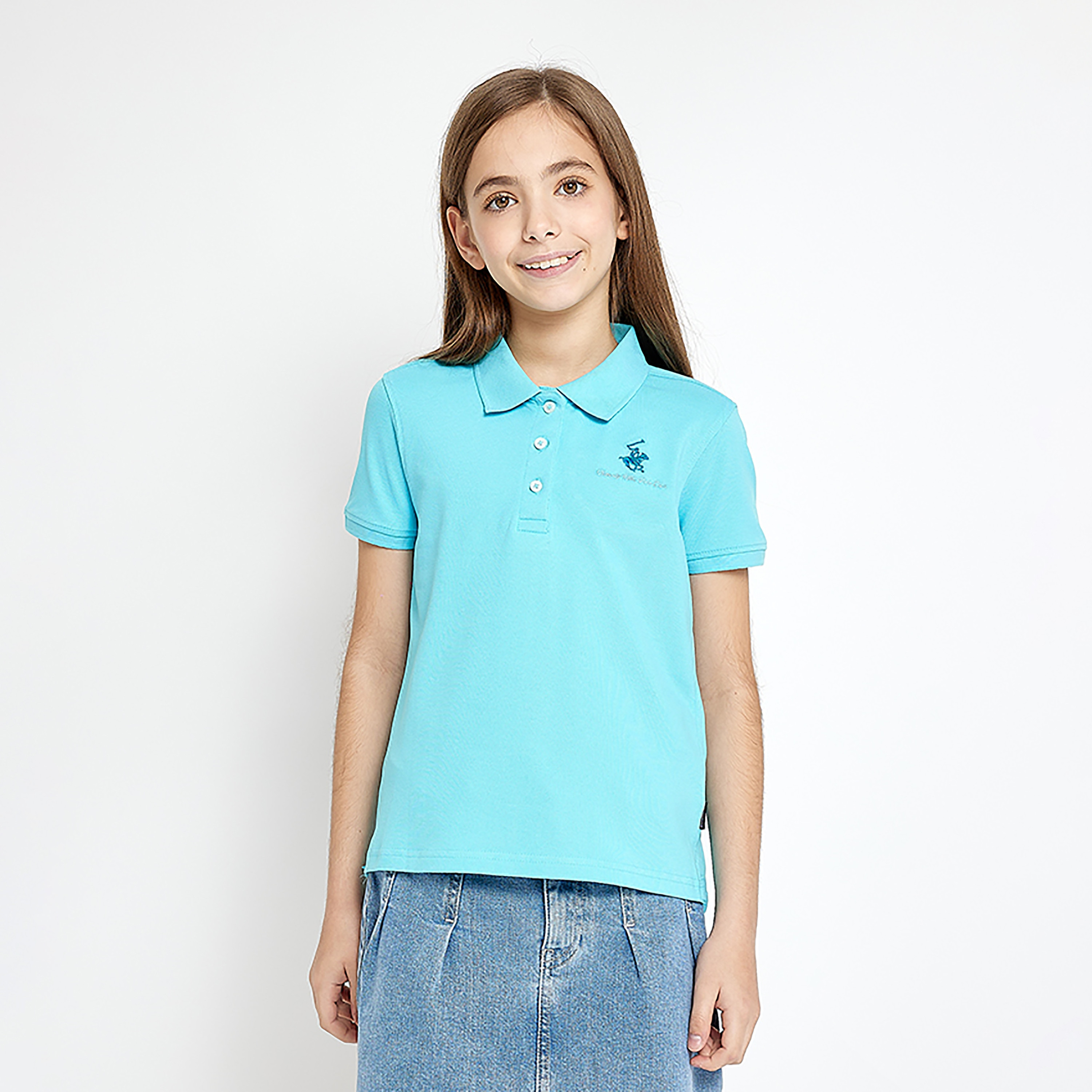 Beverly Hills Polo Club Short Sleeves Polo T-Shirt-girls-clothing-tshirts-image-1