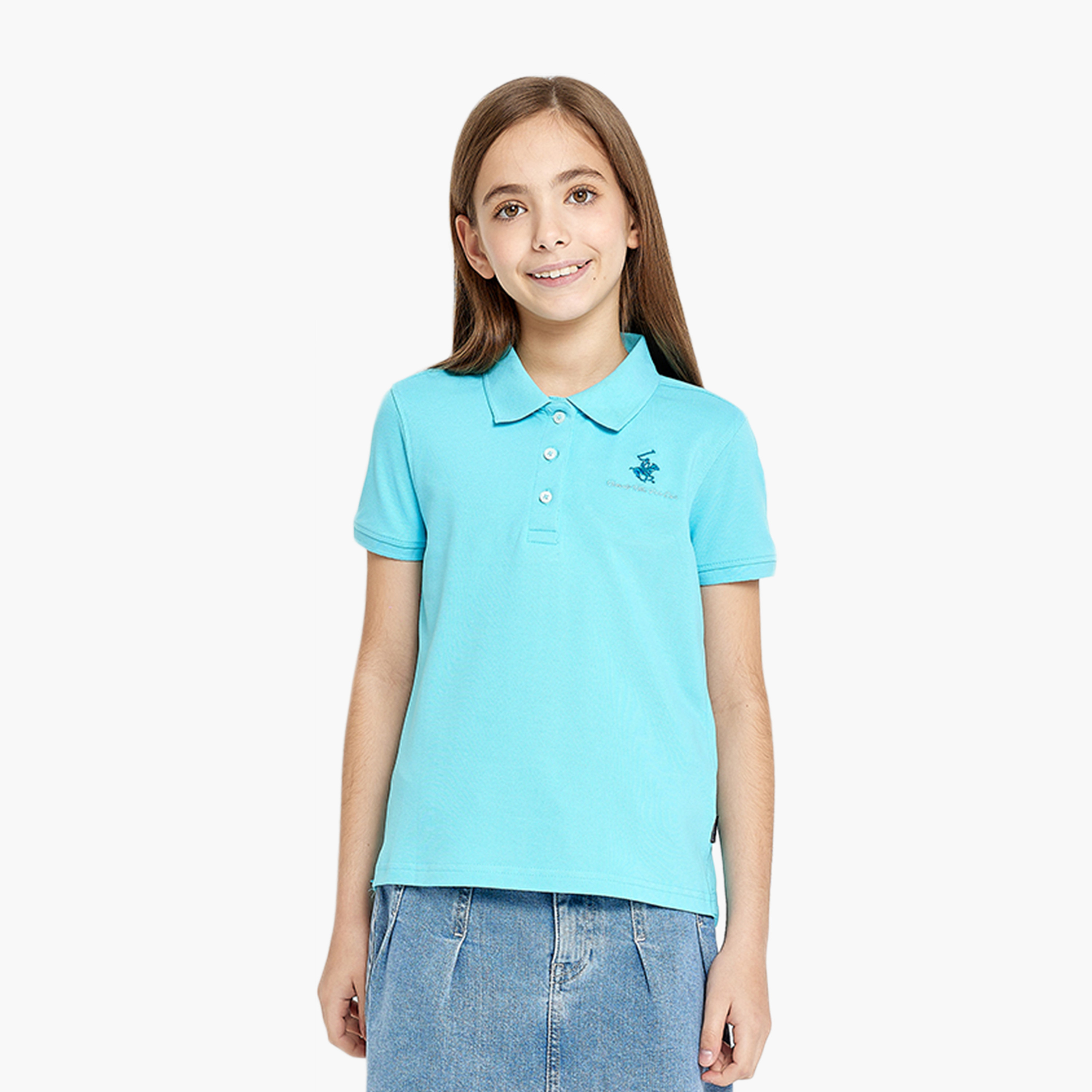 تيشيرت بولو قطني من بيفرلي هيلز بولو كلوب-girls-clothing-tshirts-image-1