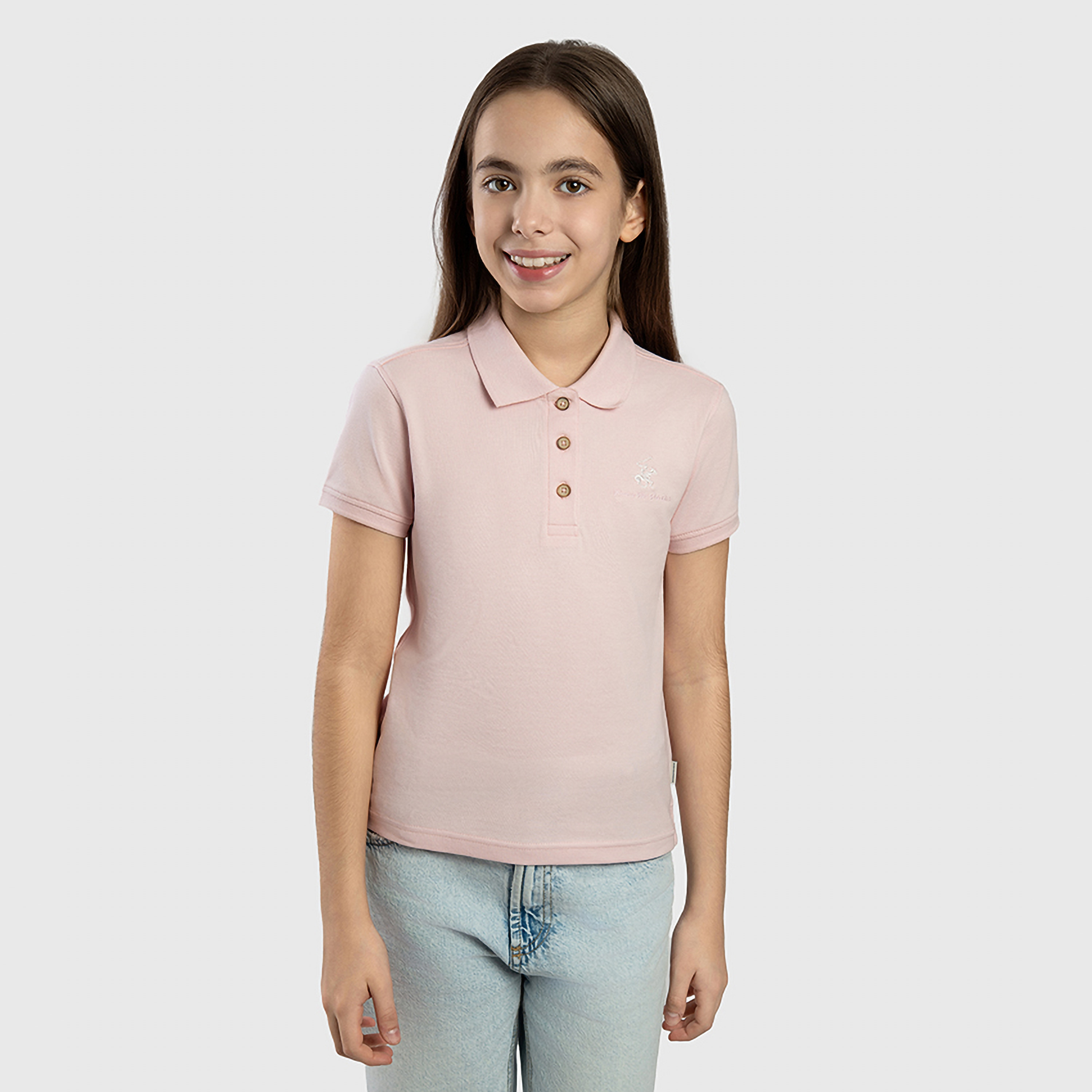 تي شيرت سادة بأكمام قصيرة من بيفرلي هيلز بولو كلوب-girls-clothing-tshirts-image-13