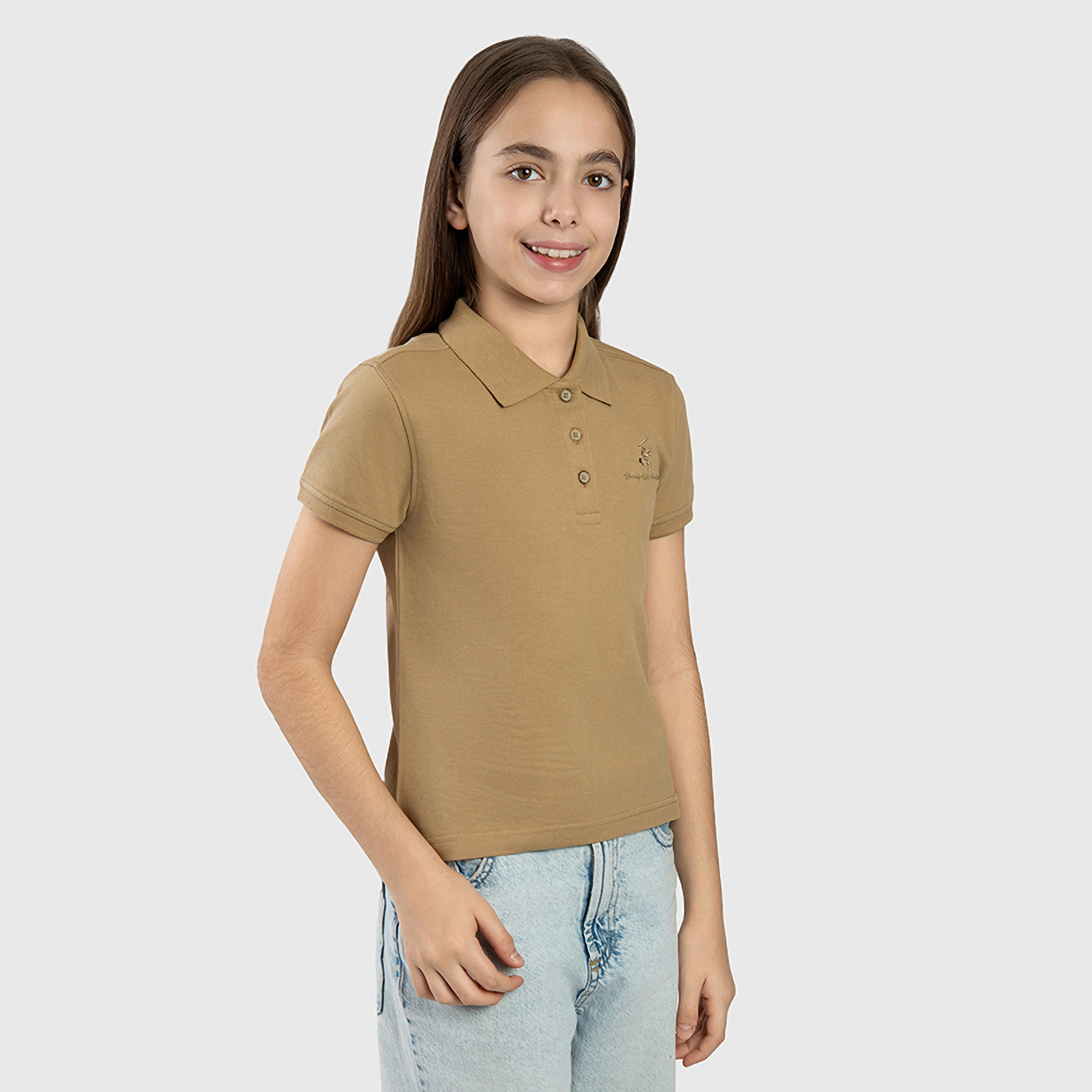 تي شيرت سادة بأكمام قصيرة من بيفرلي هيلز بولو كلوب-girls-clothing-tshirts-image-10