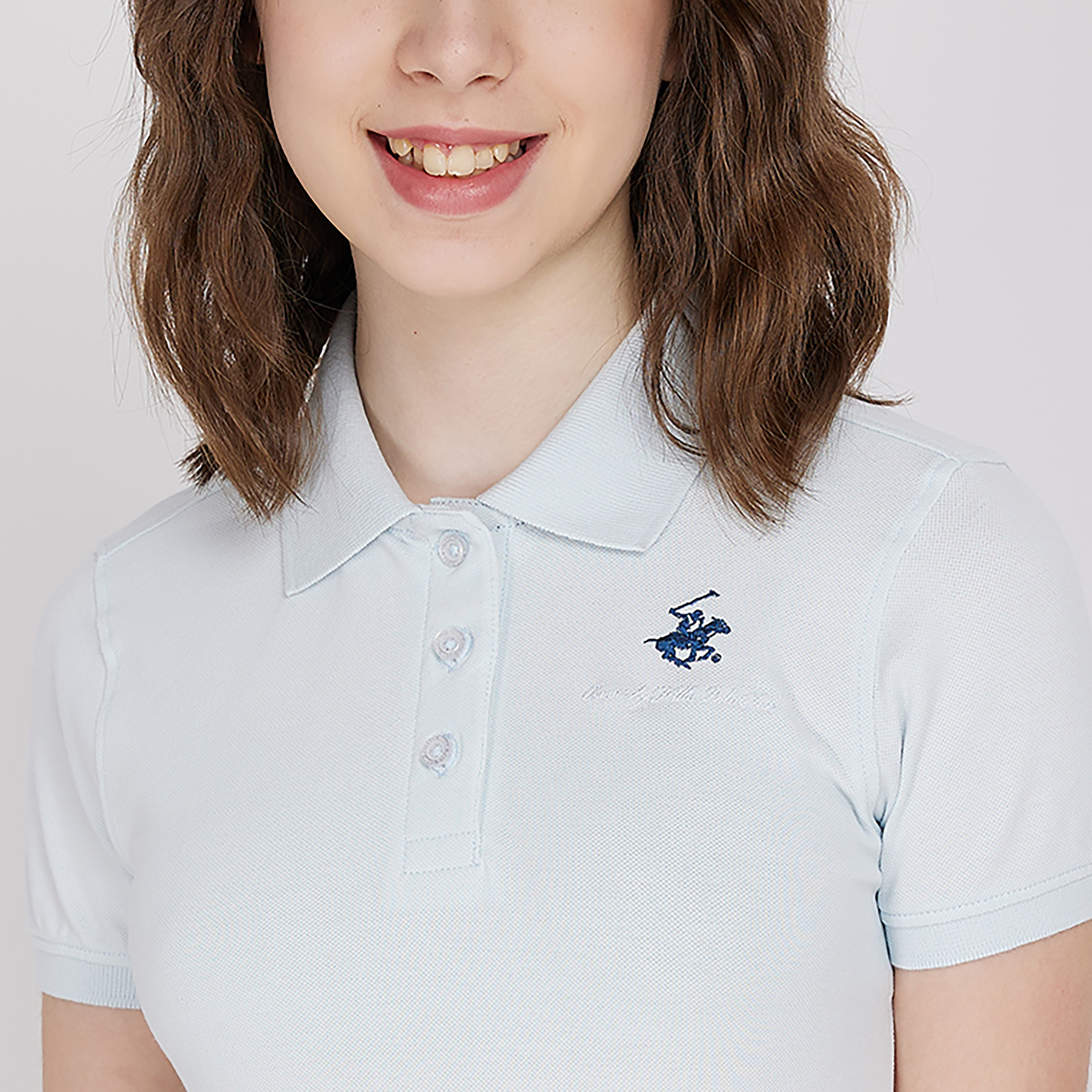 تي شيرت بولو سادة من بيفيرلي هيلز بولو كلوب-girls-clothing-tshirts-image-3