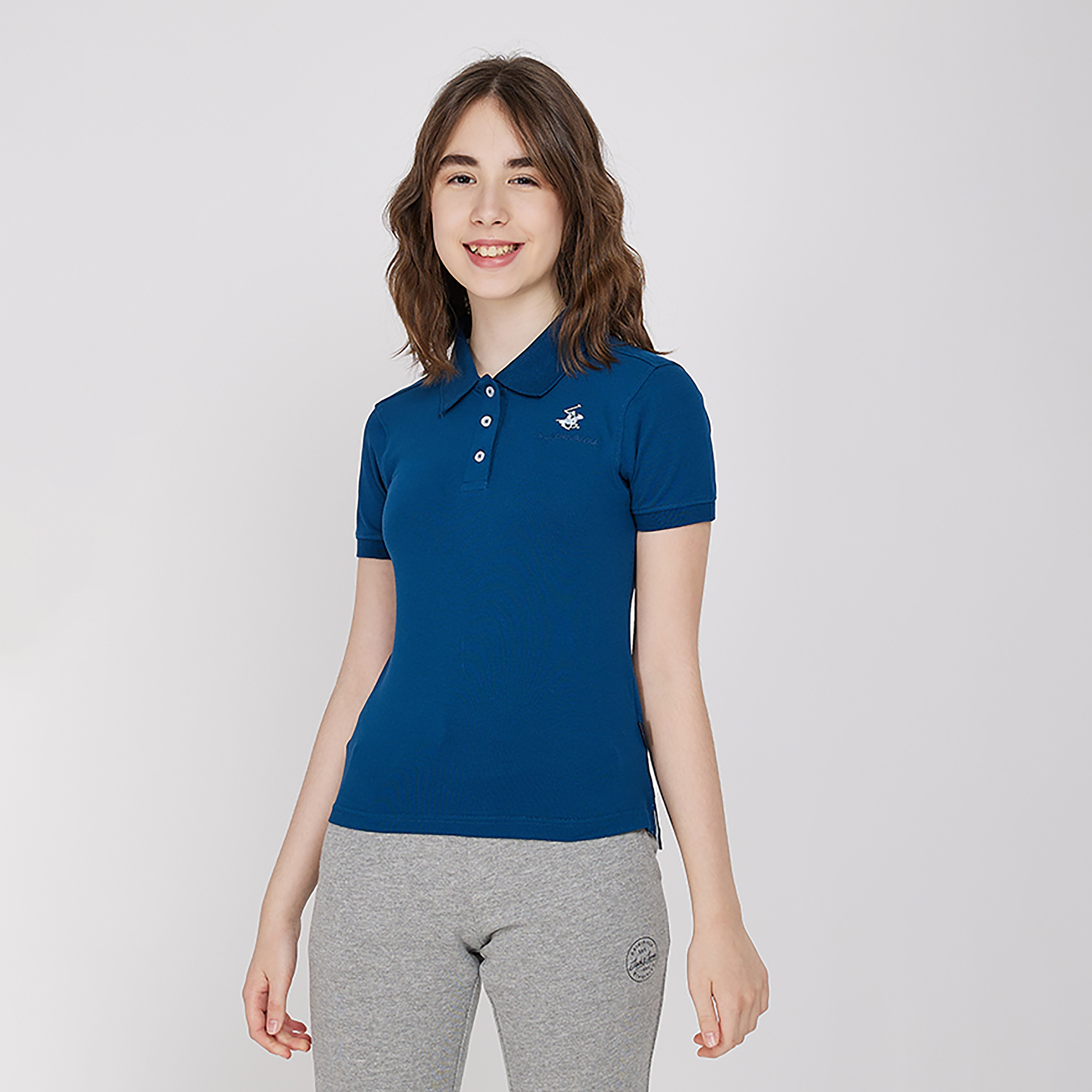 تي شيرت بولو سادة من بيفيرلي هيلز بولو كلوب-girls-clothing-tshirts-image-5