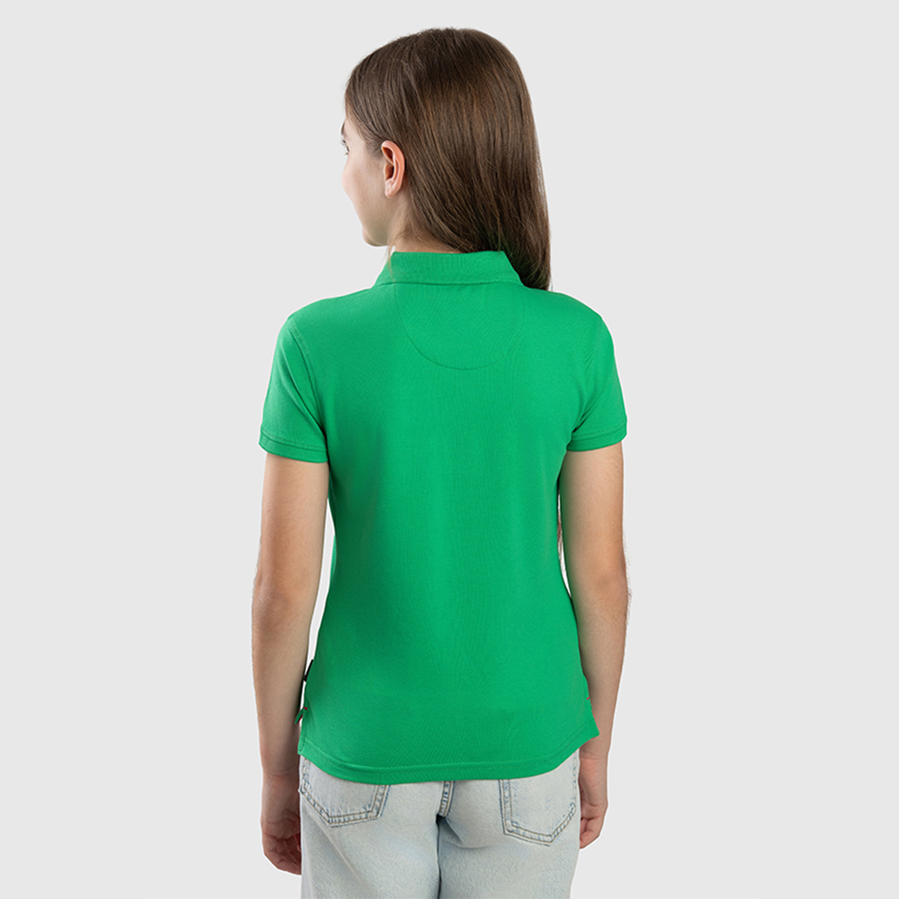 تيشيرت بياقة بولو سادة من القطن من بيفرلي هيلز بولو كلوب-girls-clothing-tshirts-image-4