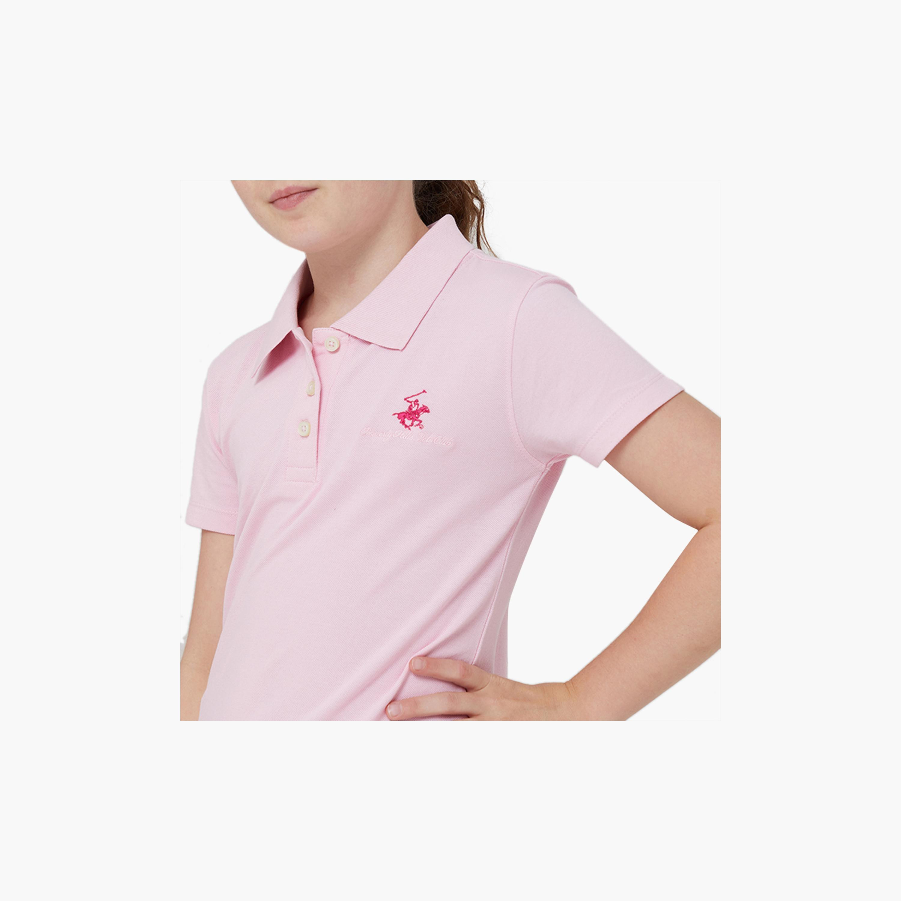 Beverly Hills Polo Club Casual Comfortable Polo T-Shirt-girls-clothing-tshirts-image-3