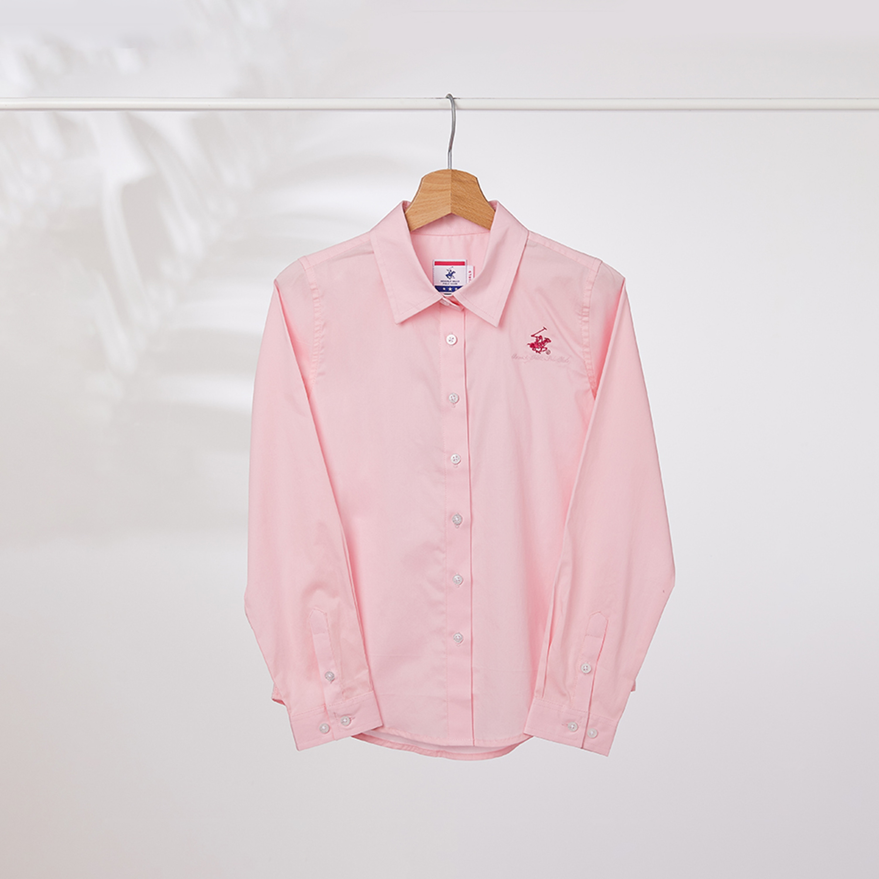 قميص منسوج سادة من بيفيرلي هيلز بولو كلوب-boys-clothing-shirts-image-1