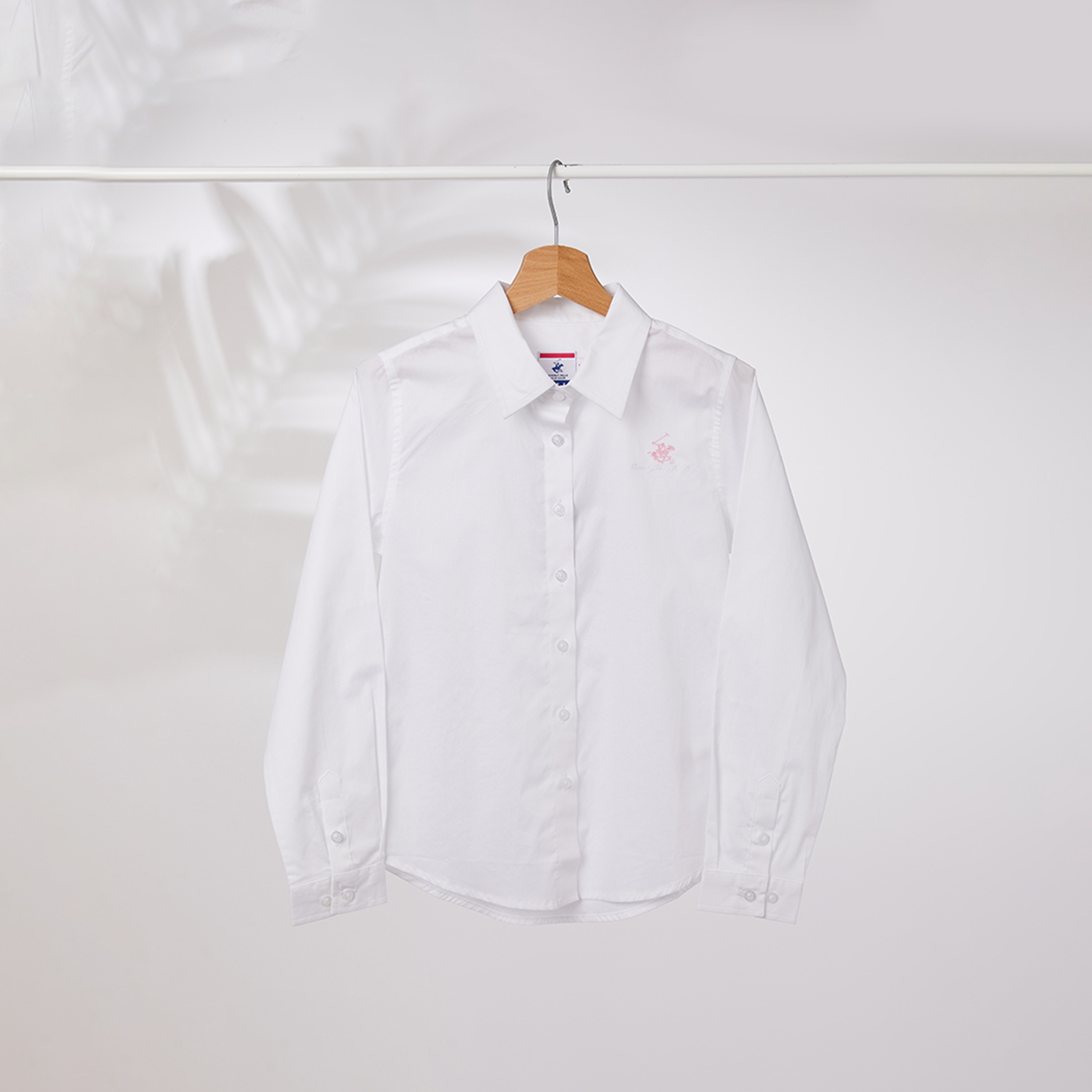 Beverly Hills Polo Club Solid Woven Shirt-boys-clothing-shirts-image-1