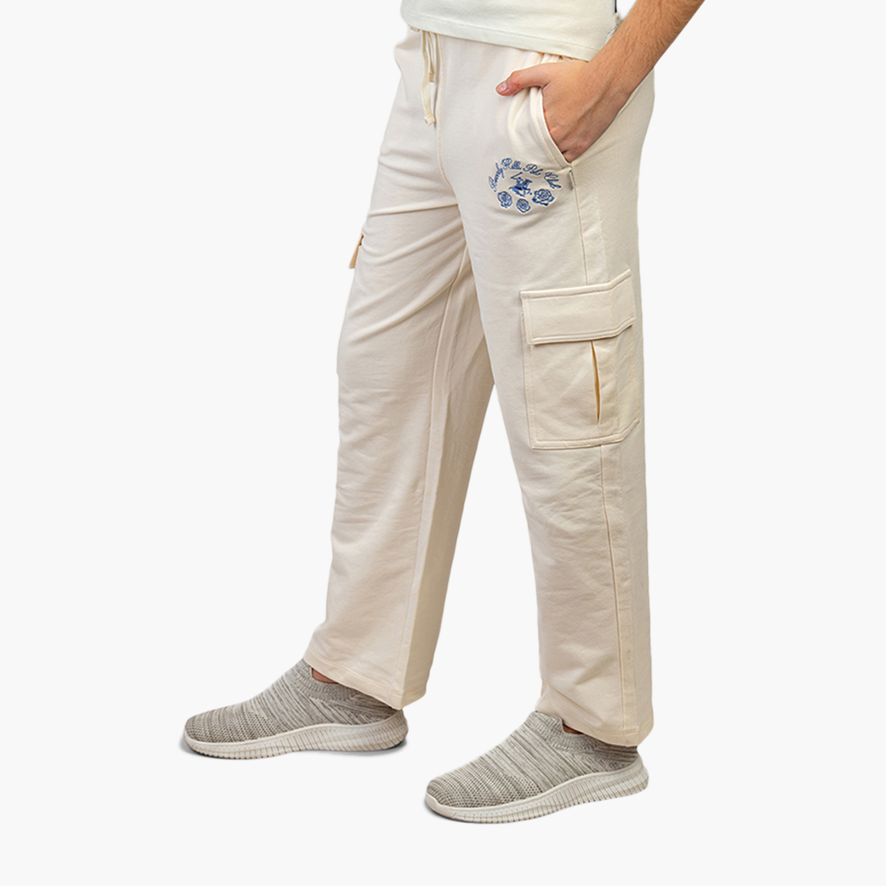 Beverly Hills Polo Club Cotton Drawstring Waist Cargo Pants-girls-clothing-bottoms-trousers-image-2