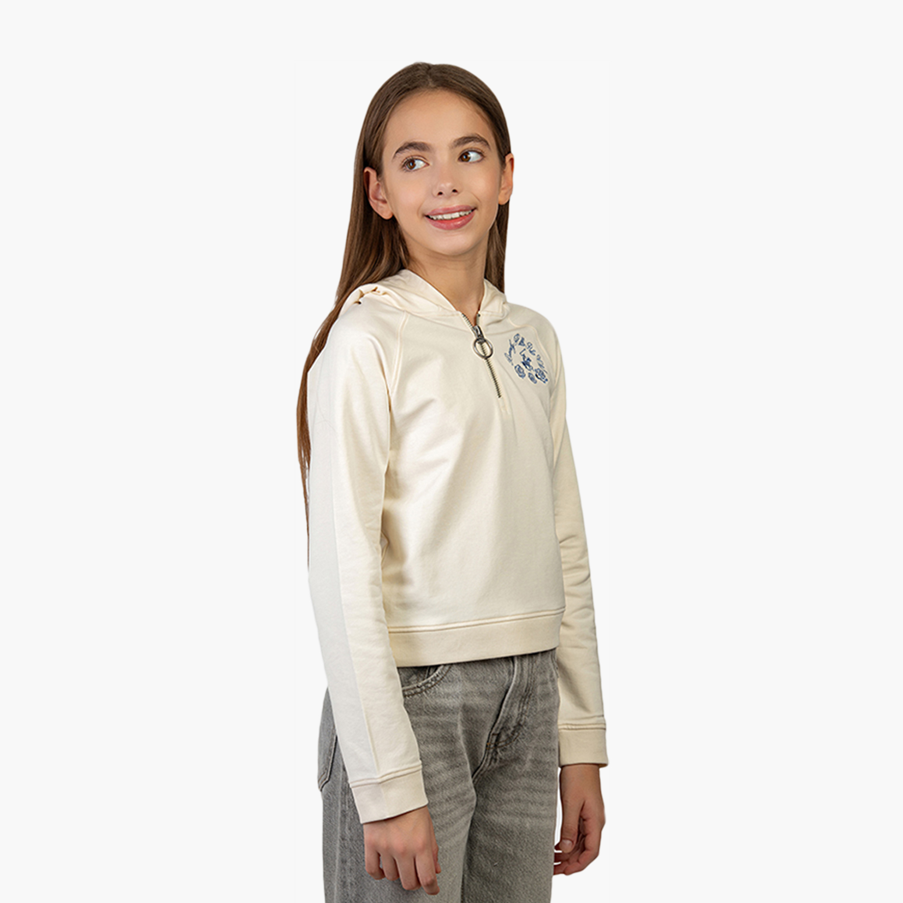 Beverly Hills Polo Club Long Sleeves Cotton Embroidered Hooded Pop-Over Hoodie-girls-clothing-winterwear-sweatshirts-image-3