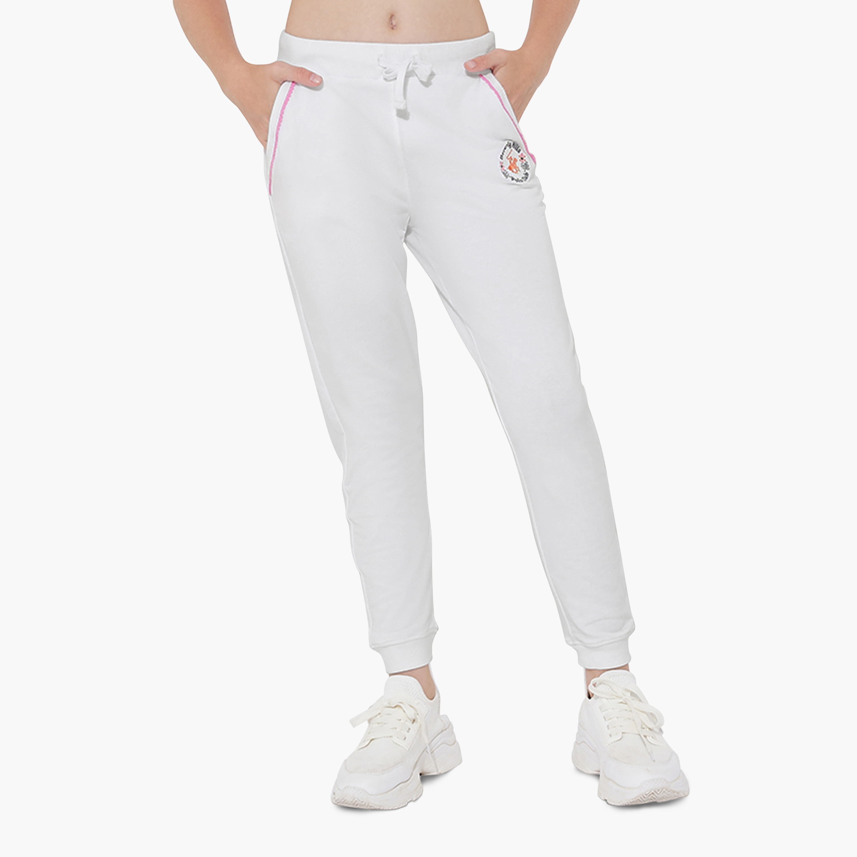 Beverly Hills Polo Club Logo Embroidered Joggers-girls-clothing-schoolwear-bottoms-joggers-image-1