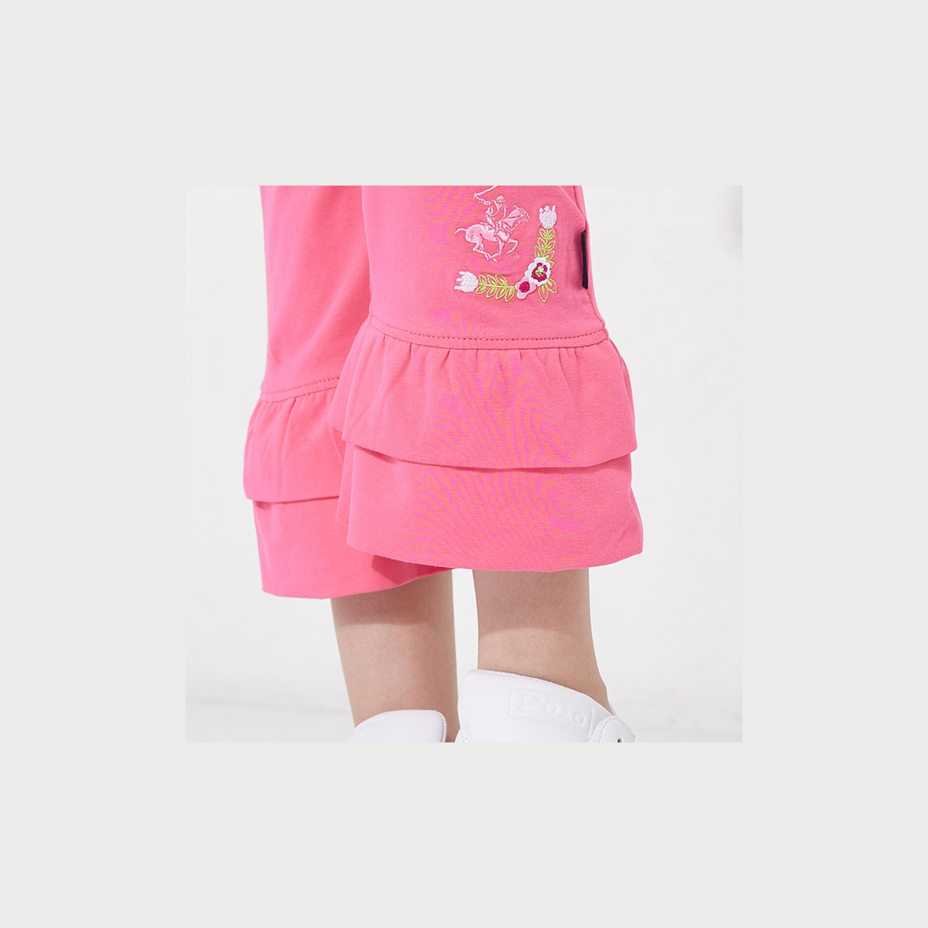 بنطلون بأساور واسعة مزين بالشعار من بيفرلي هيلز بولو كلوب-girls-clothing-bottoms-leggings-image-7