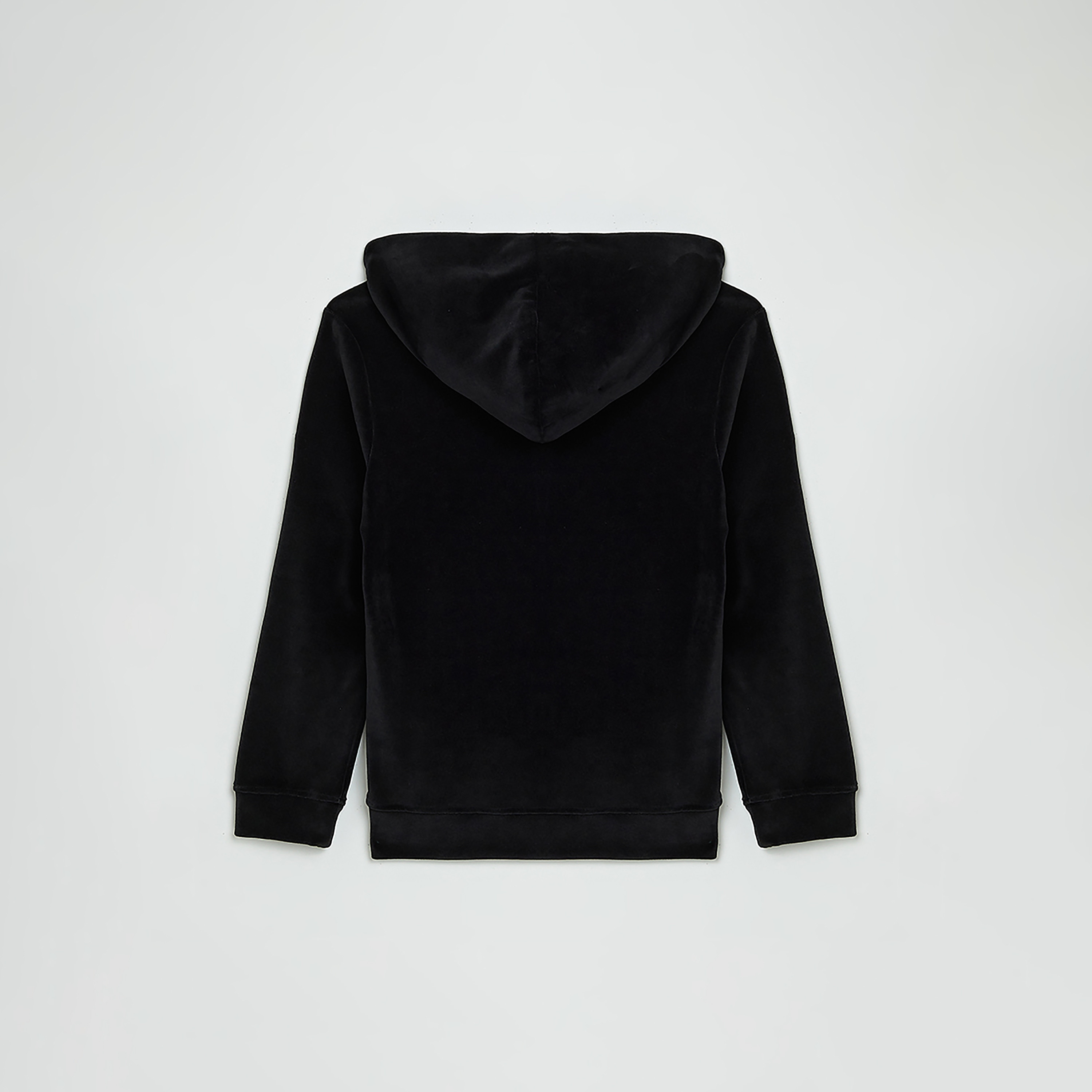Beverly Hills Polo Club Zippered Hooded Velvet Jacket-girls-clothing-winterwear-jacketsandcoats-image-2