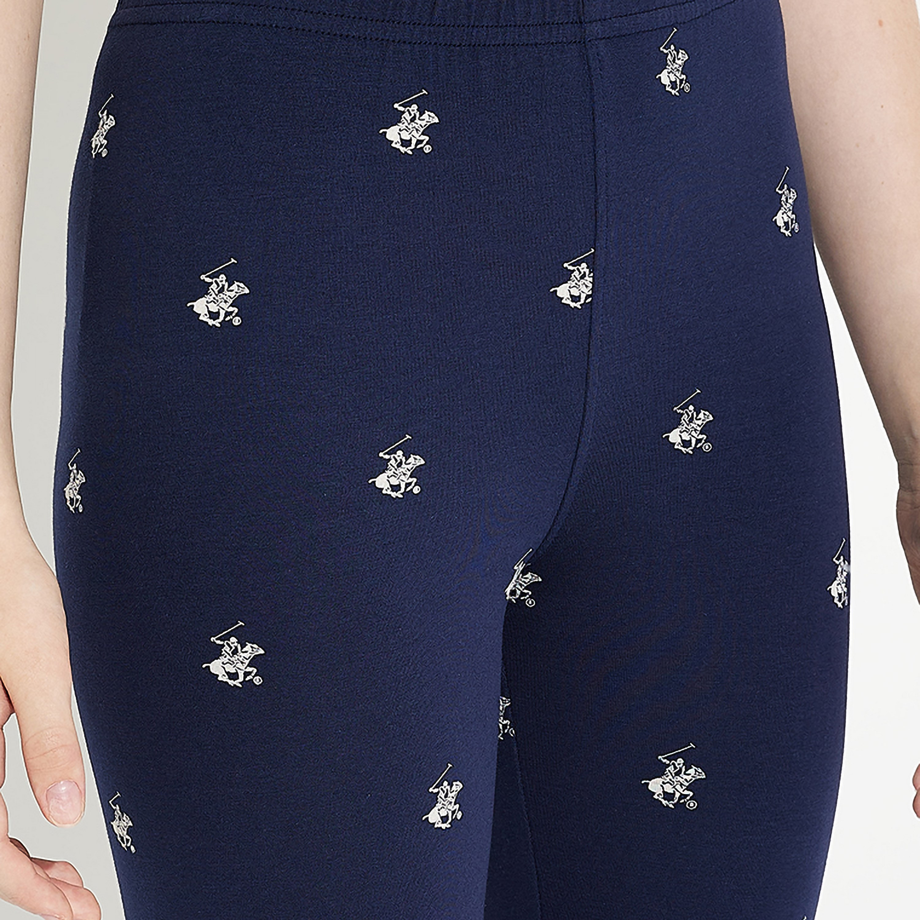 Beverly Hills Polo Club Printed Elasticated Leggings-girls-clothing-bottoms-leggings-image-3