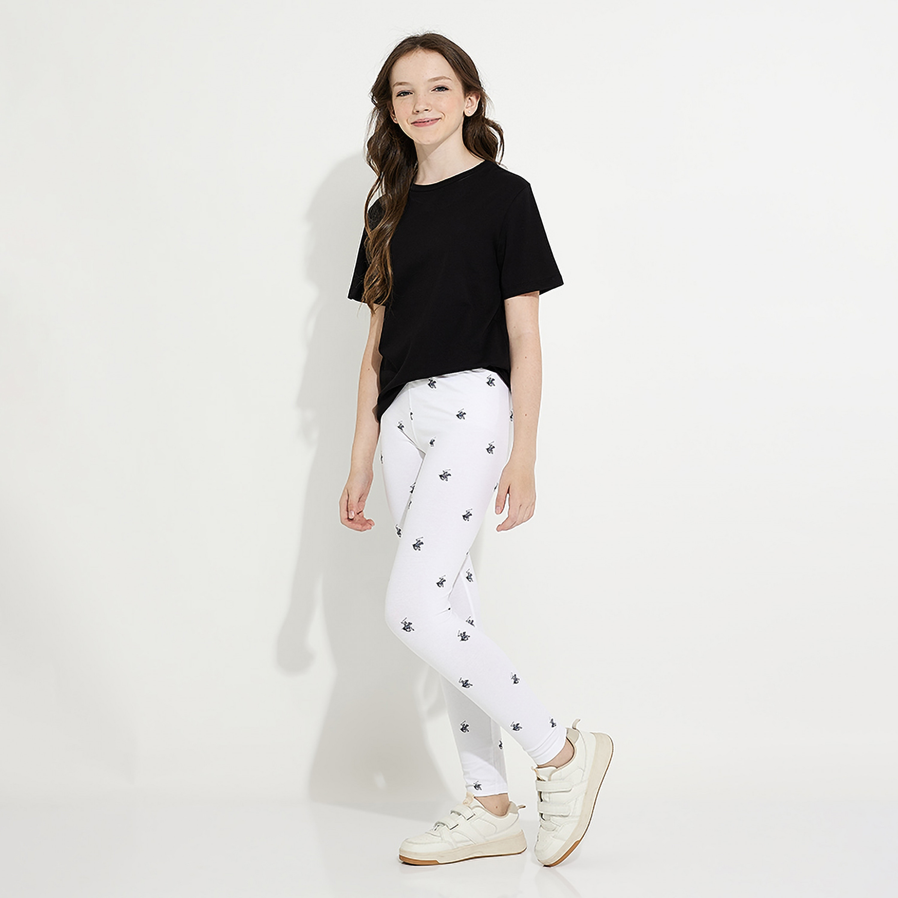 Beverly Hills Polo Club Printed Elasticated Leggings-girls-clothing-bottoms-leggings-image-8